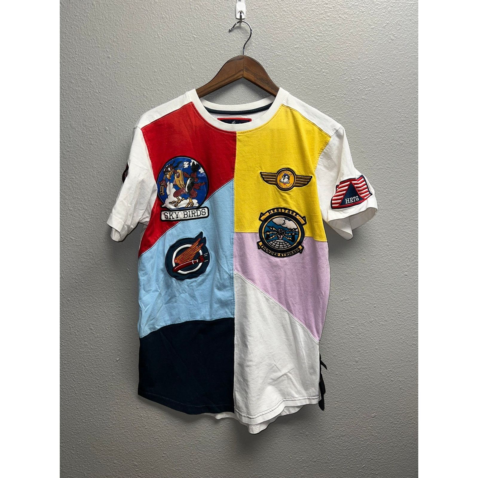 Vintage The Heritage By America Shirt Sky Birds Black Cats Y2K Tee L Size US L / EU 52-54 / 3 - 1 Thumbnail