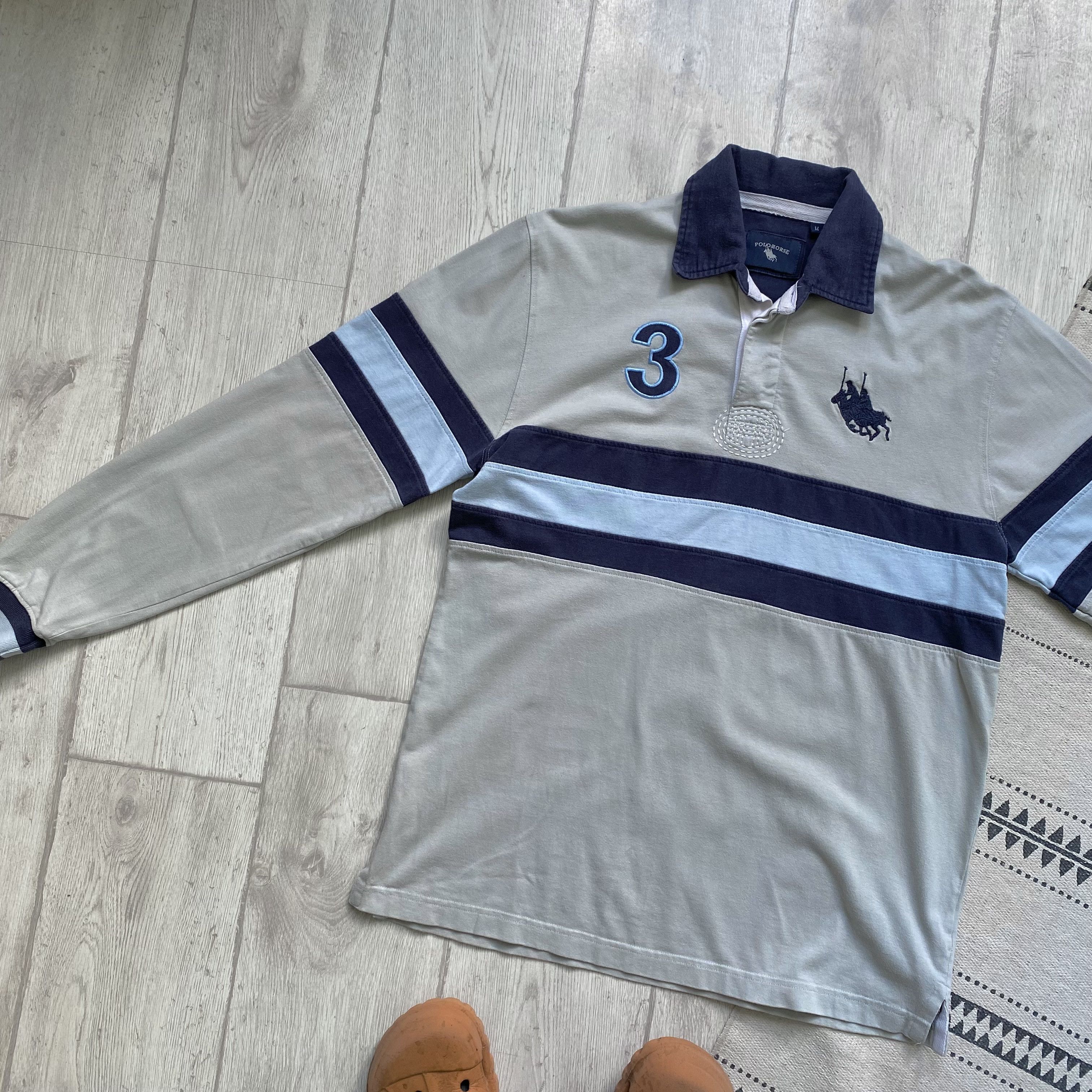 Polo Ralph Lauren 🐎 Vintage 90s Ralph Lauren style rugby shirt Y2K Polo Horse Size US M / EU 48-50 / 2 - 6 Thumbnail