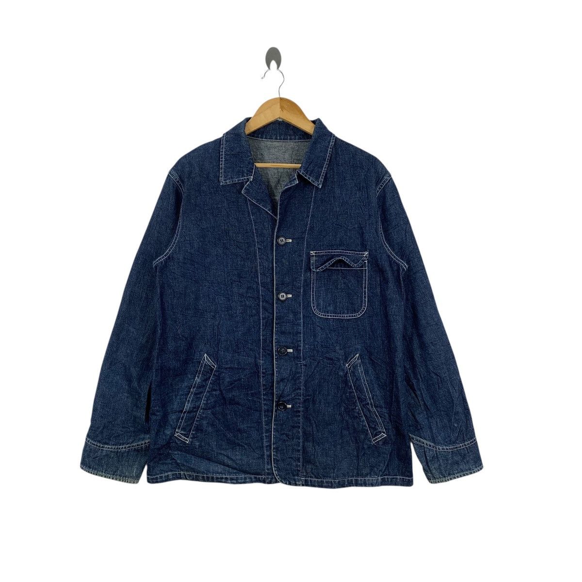 Vintage COMME CA ISM Type 1 Pocket Denim Jeans Jacket
