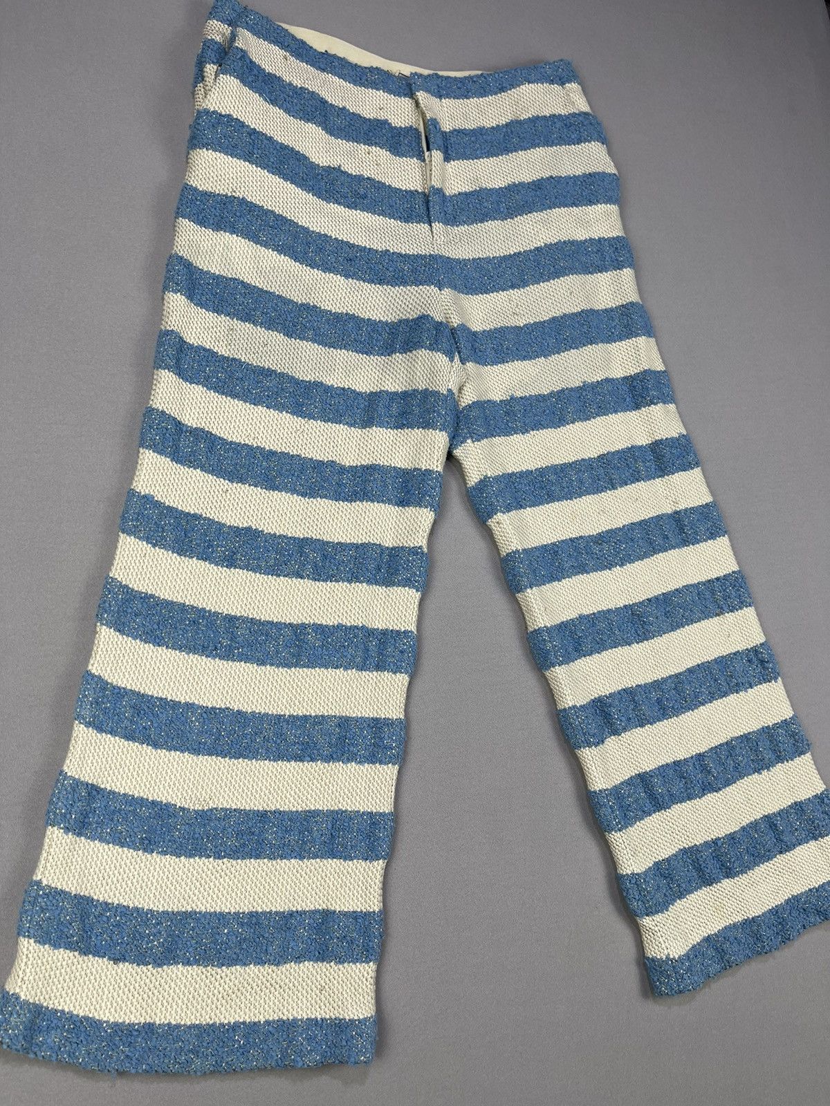 KEITAMARUYAMA Keita Mruyama Knit Stripes Quater Pants Size 26" / US 2 / IT 38 - 3 Thumbnail