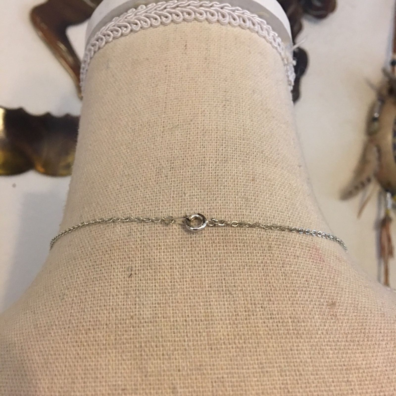 Vintage Vintage Black and white rhinestone dainty necklace Size ONE SIZE - 6 Thumbnail