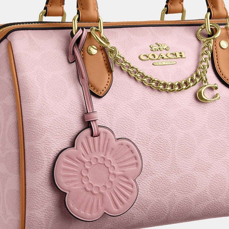 Coach Coach Rowan Satchel Bag Signature Powder Pink CEA18 Size ONE SIZE - 14 Thumbnail