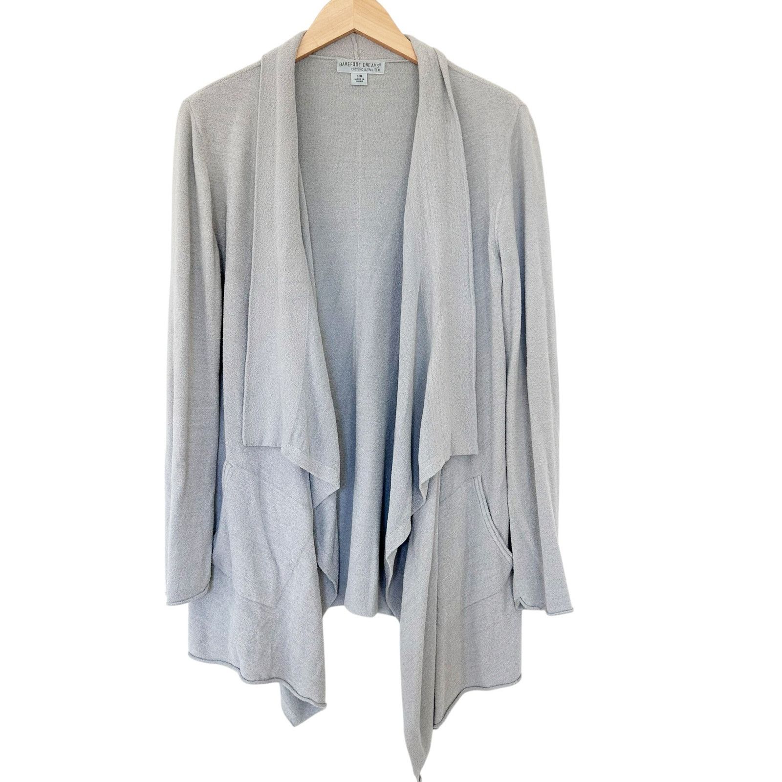 Other Barefoot Dreams Cozychic Ultra Lite Gray Cardigan Sz S/M Size S / US 4 / IT 40 - 1 Thumbnail