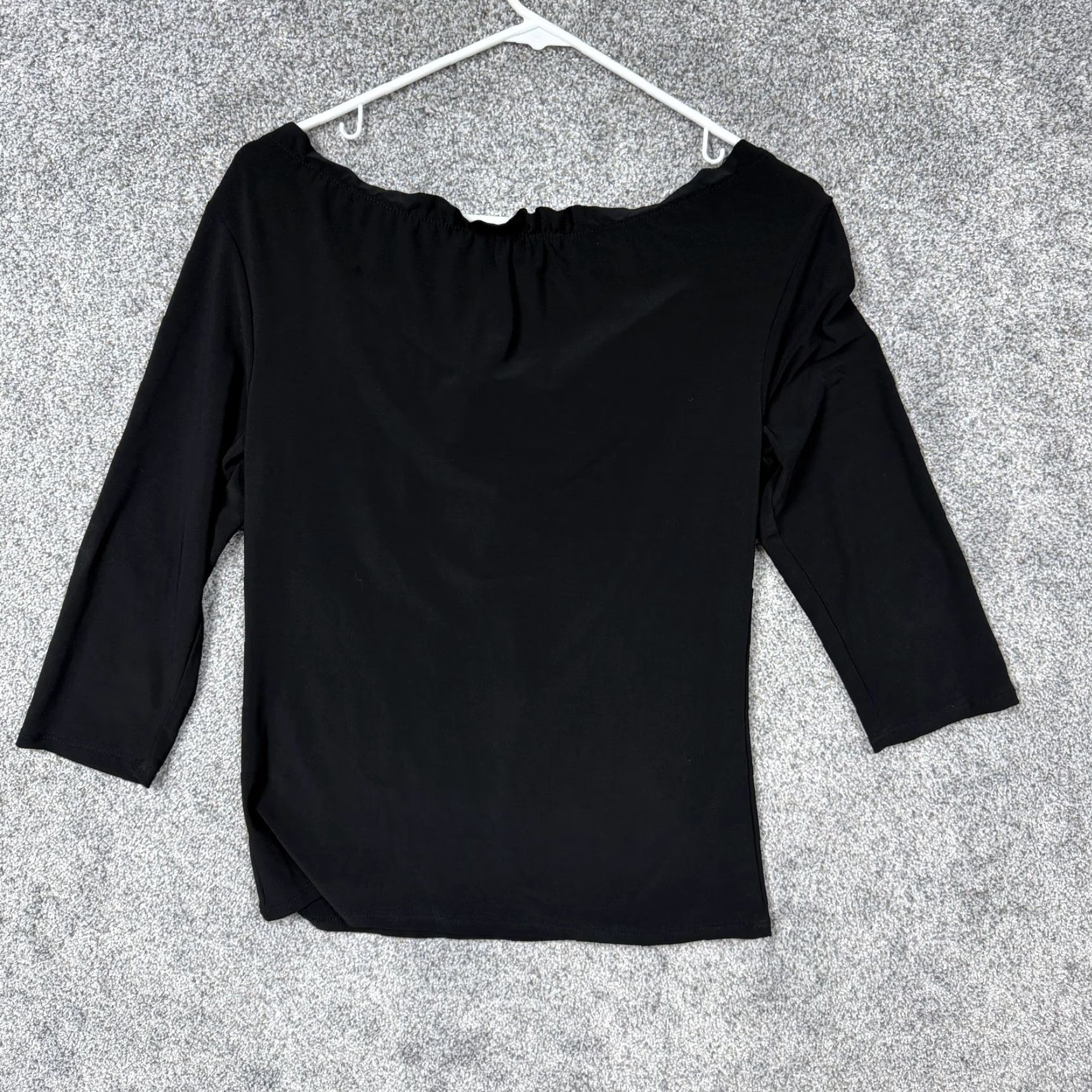 Vintage VINTAGE Stephen and Casey Womens S Black Ruffle Tie Front Stretch Balletcore Y2K USA Shirt Size S / US 4 / IT 40 - 7 Thumbnail