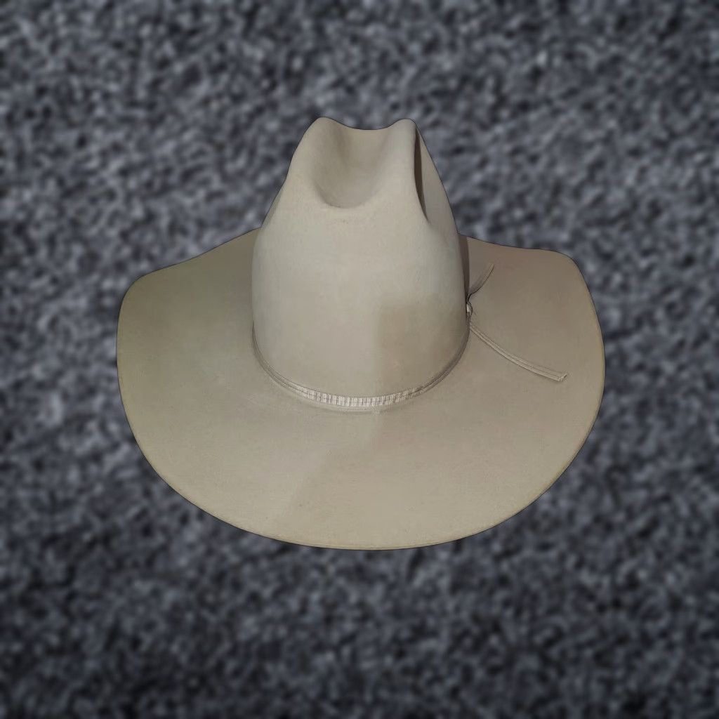 Vintage VINTAGE Resistol Cowboy Hat 3X Beaver Long Oval Ivory Size 6 5/8 Men's Western Size ONE SIZE - 1 Thumbnail