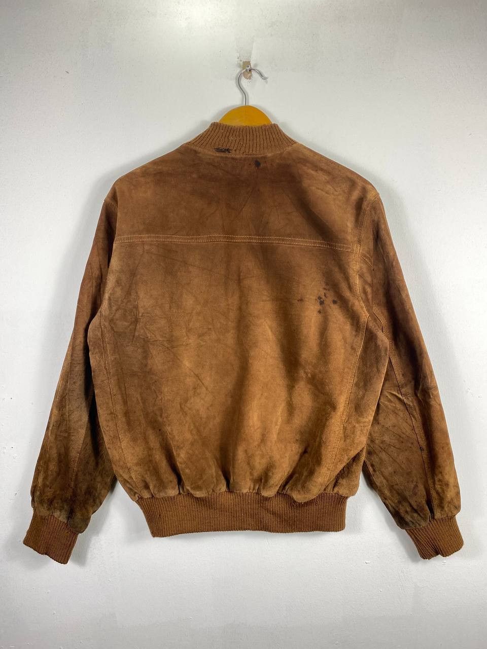 Japanese Brand vintage japanese brand suede leather bomber jacket Size US L / EU 52-54 / 3 - 11 Thumbnail