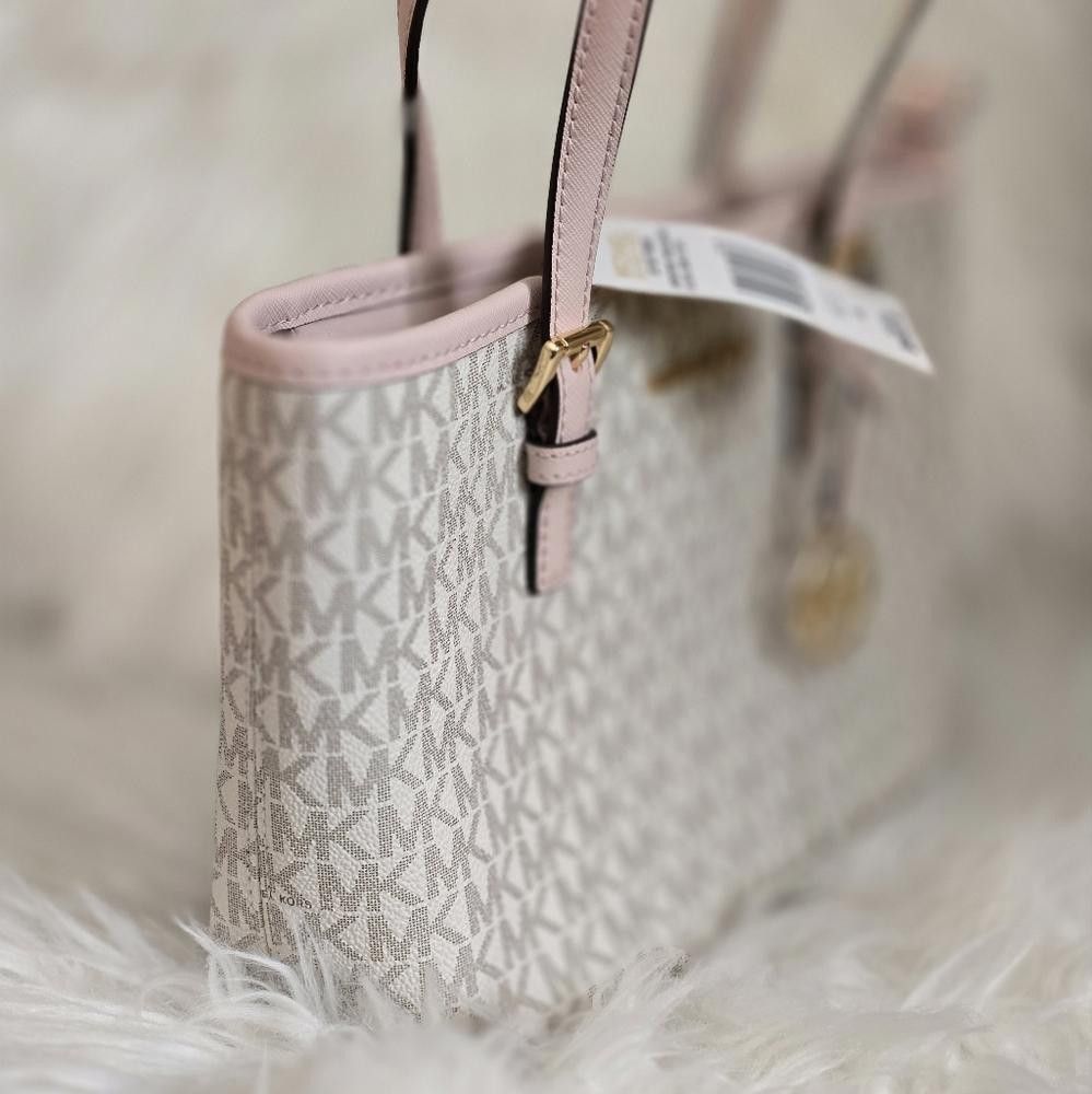 Michael Kors Michael Kors Pink and Cream Tote Bag Size ONE SIZE - 2 Thumbnail