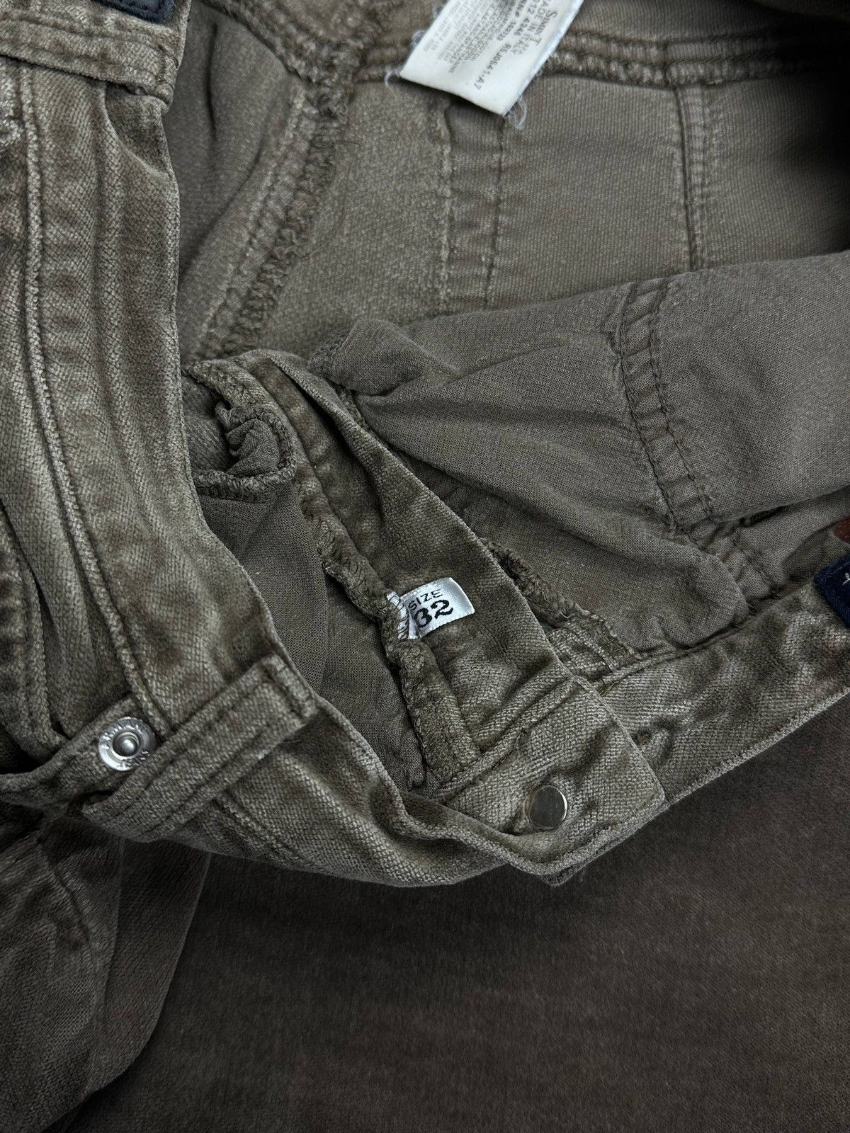 Emporio Armani Vintage Armani Metal Logo Corduroy Relaxed Pants 32 Size US 32 / EU 48 - 8 Thumbnail