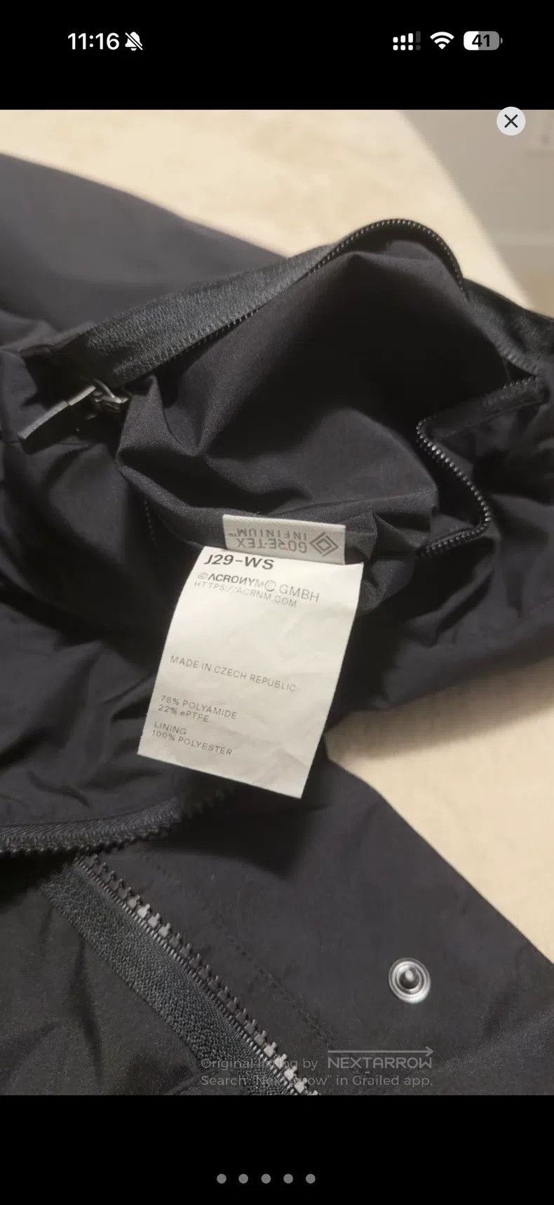 Acronym Acronym Black jacket Size US S / EU 44-46 / 1 - 6 Thumbnail