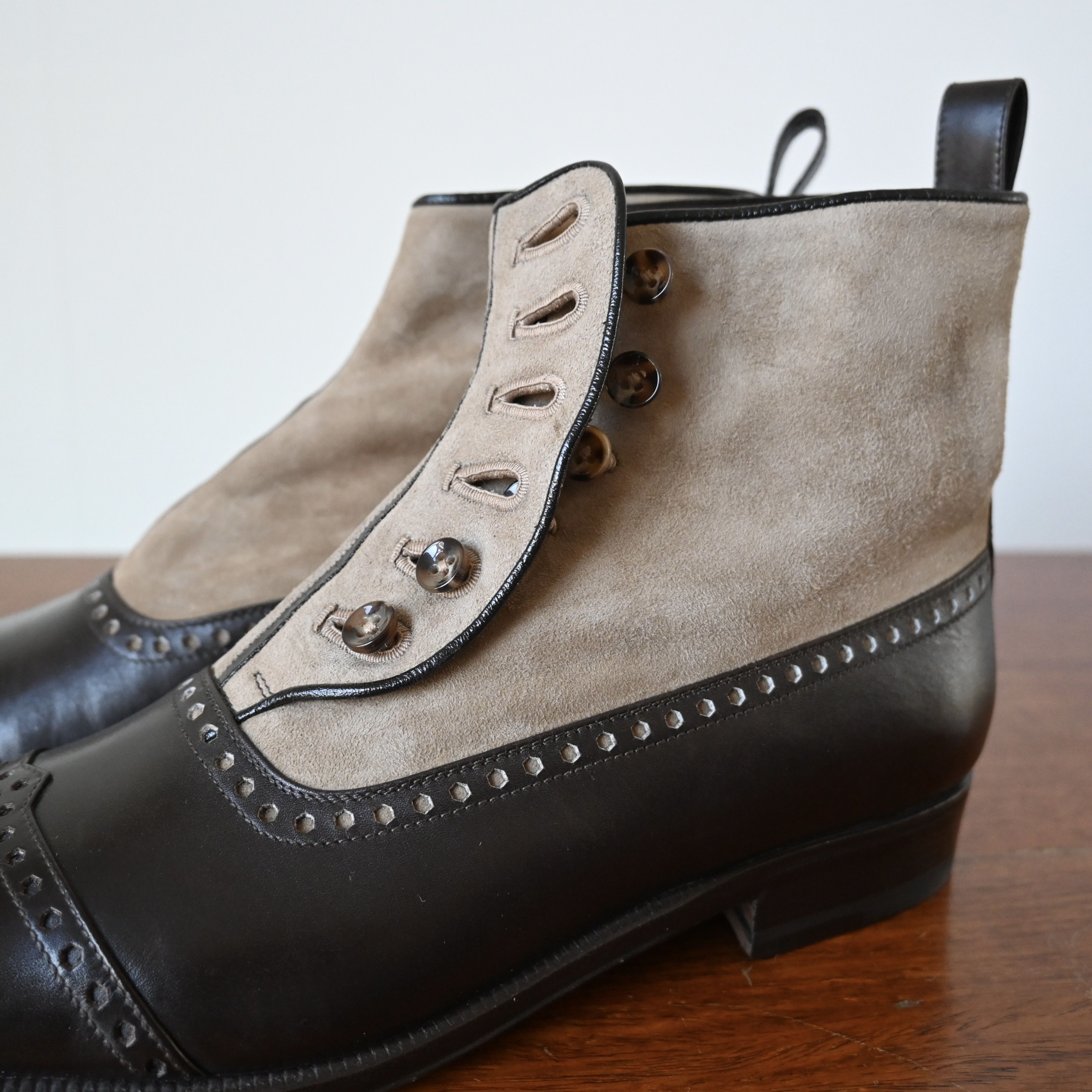 Lamborghini Enzo Bonafe x Lamborghini button ankle boots made in Italy Size US 8 / EU 41 - 11 Thumbnail
