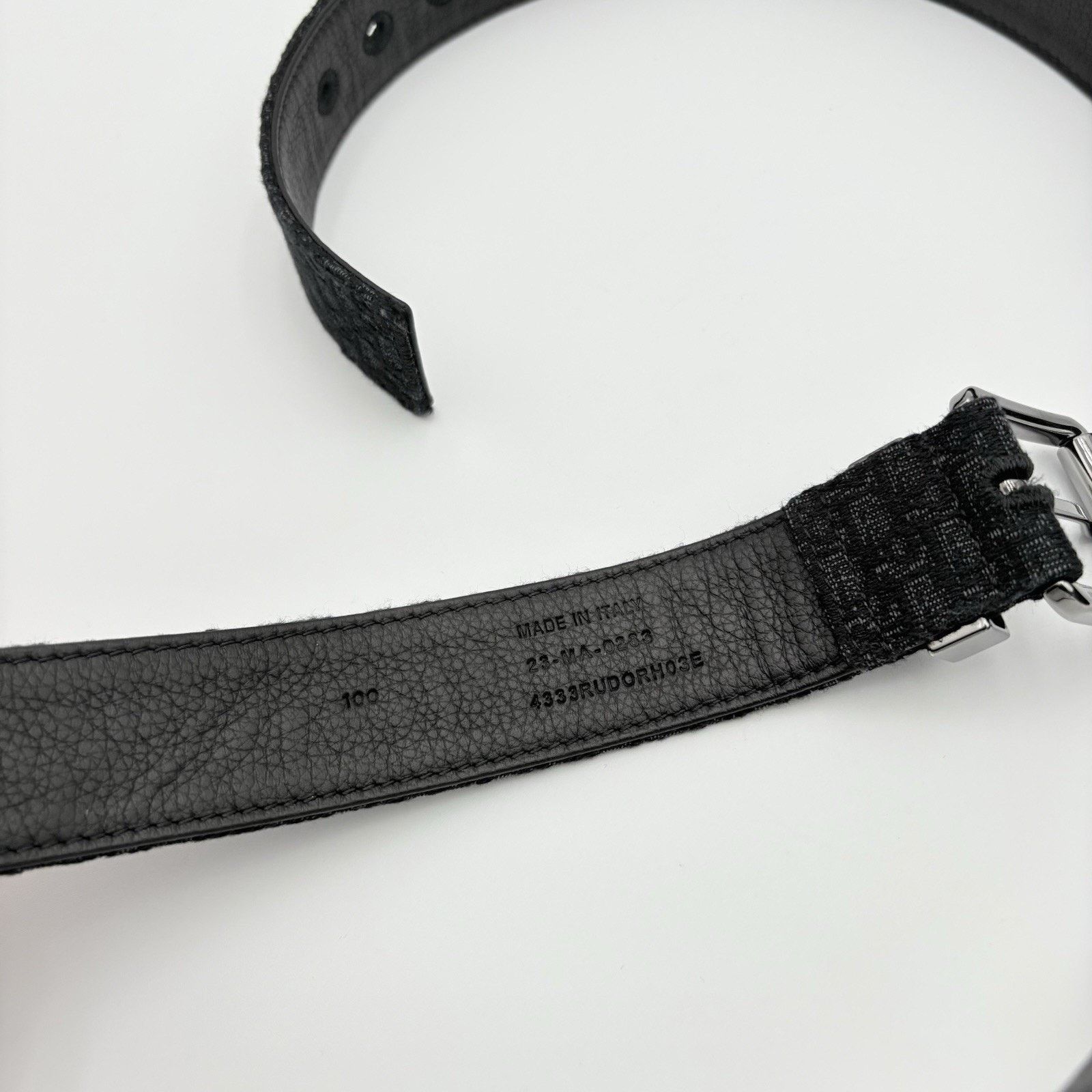 Dior Dior Micro Oblique Jacquard Belt ' Black ' | SUPER CLEAN! Size 40 - 10 Thumbnail