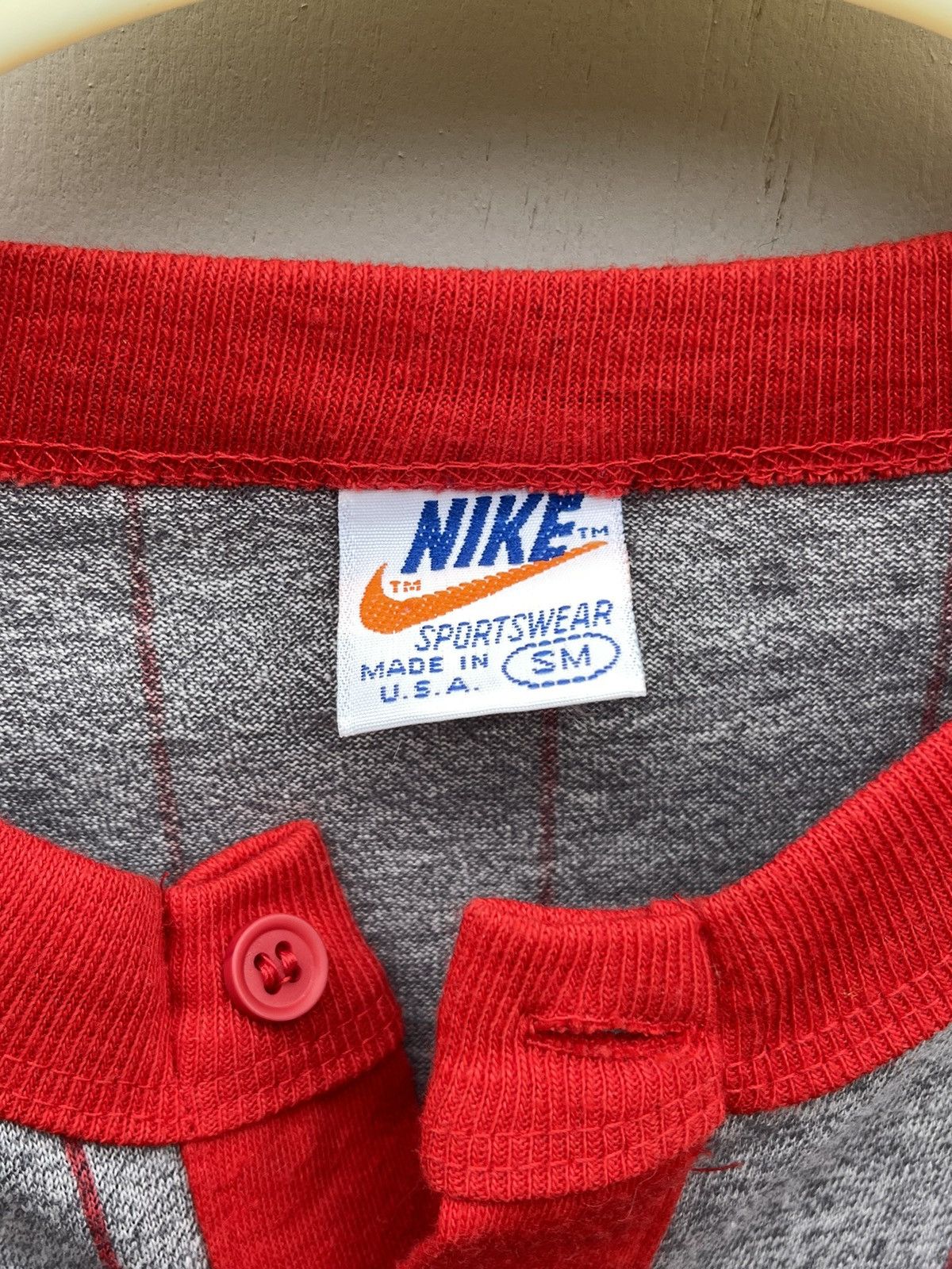 Nike Vintage Nike Block Letter Raglan 70s Rare Baseball T Shirt Size US S / EU 44-46 / 1 - 4 Thumbnail