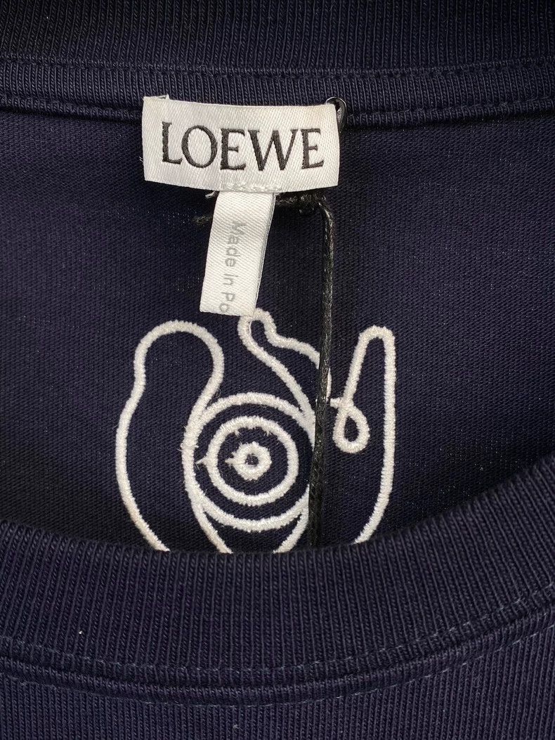Loewe LOEWE Flower embroidered logo Navy blue Size M / US 6-8 / IT 42-44 - 3 Thumbnail