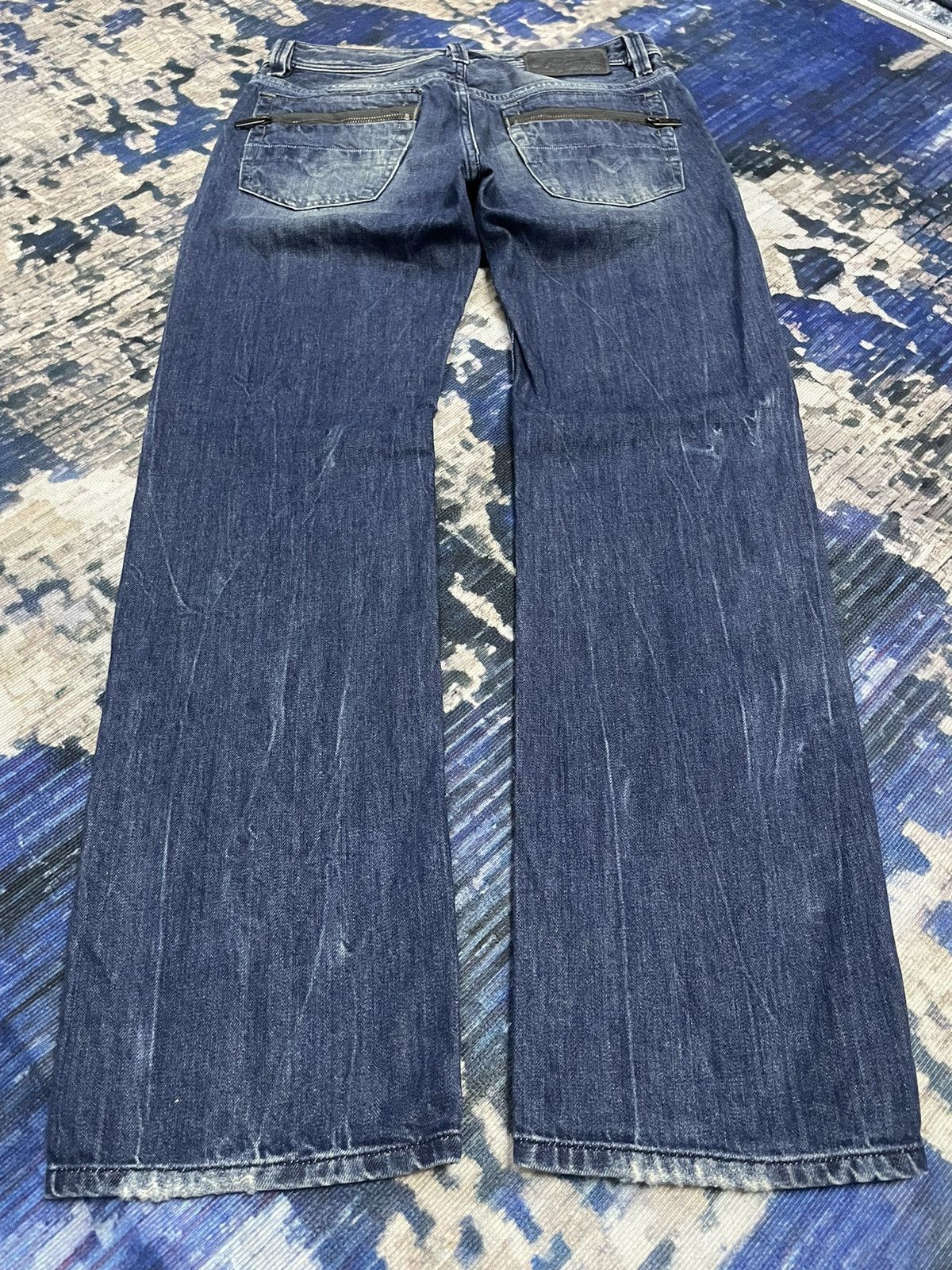 Diesel Diesel Industry Distressed Faded Straight Jeans Size US 31 - 19 Thumbnail