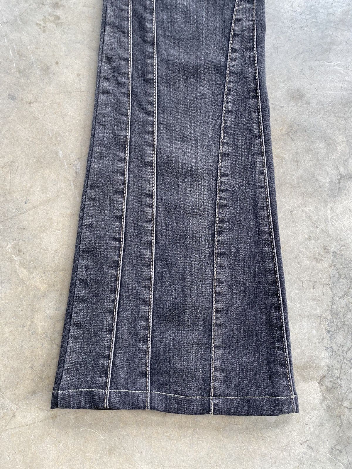 Hysteric Glamour × Japanese Brand Flare Jeans Japanese Blue Jam Grunge Denim Size US 27 - 4 Thumbnail