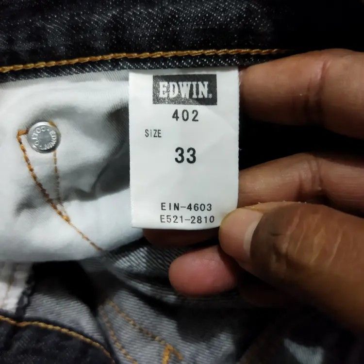 Edwin × Vintage VINTAGE EDWIN 402 DISTRESSED FADED BLACK JEANS PANTS Size US 34 / EU 50 - 11 Thumbnail