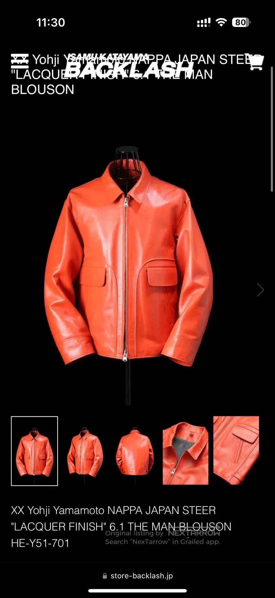 Yohji Yamamoto yohji yamamoto 22aw zip. Size US M / EU 48-50 / 2 - 8 Thumbnail