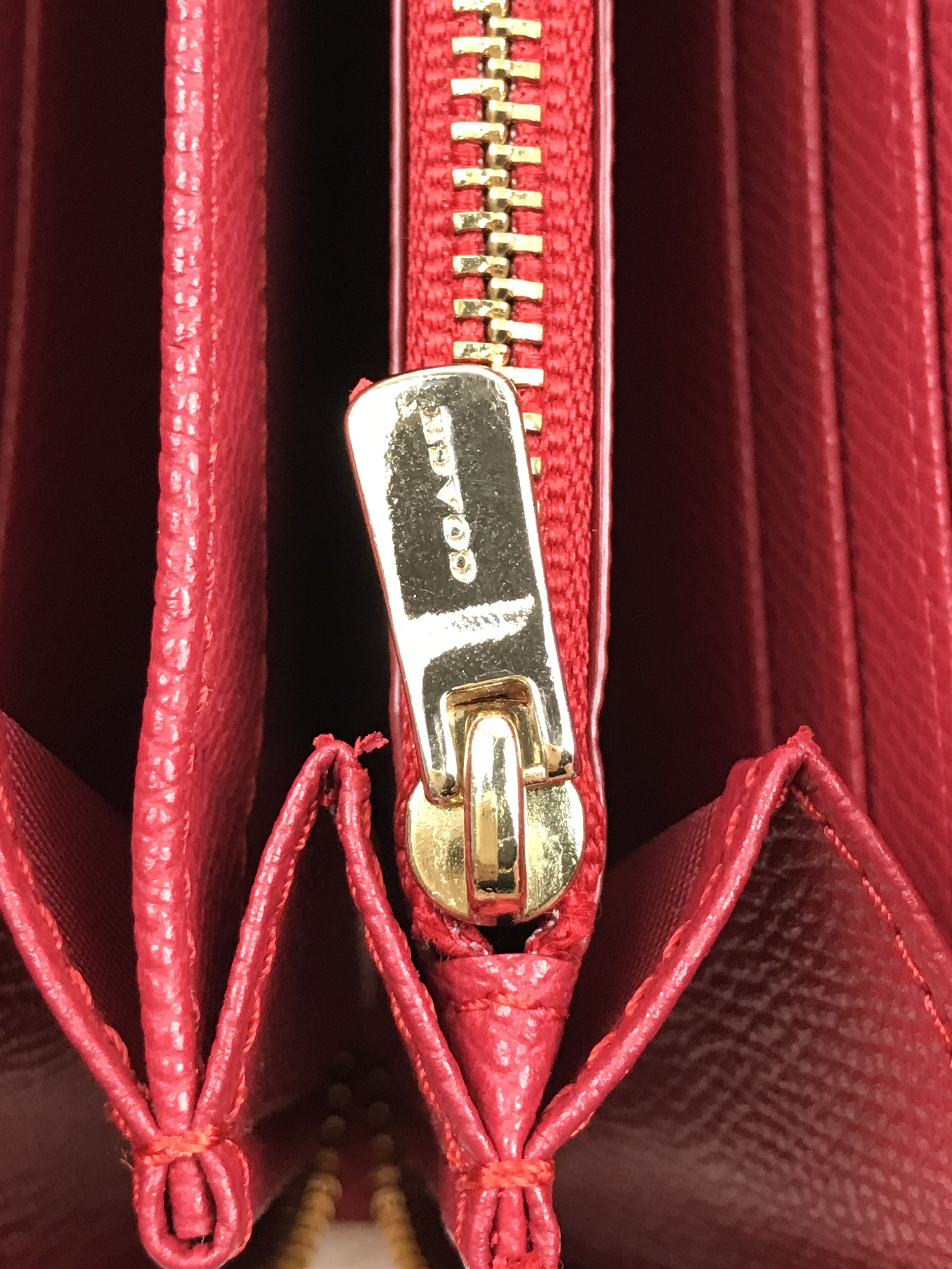 Coach Zip Around Long Wallet