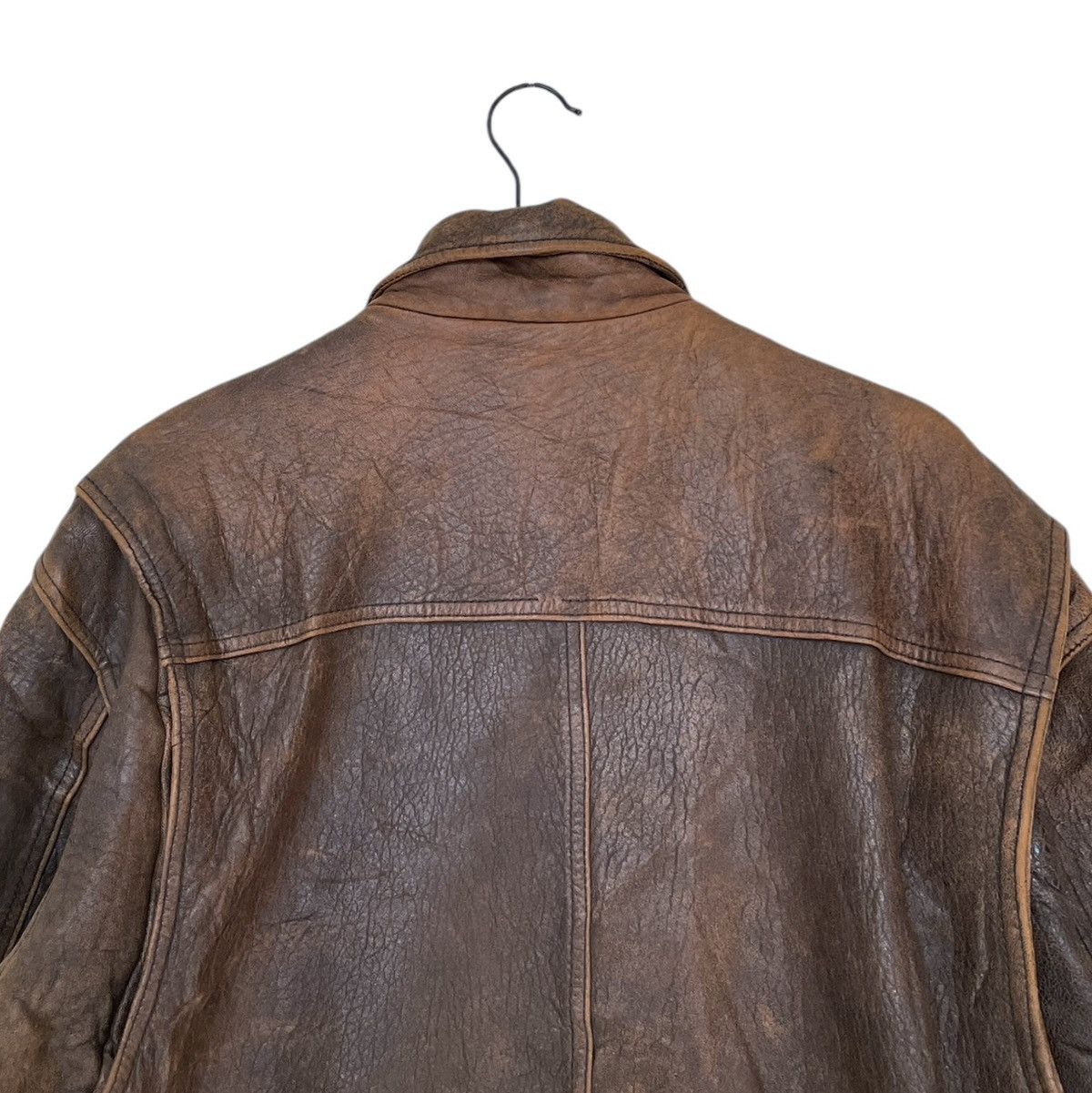 Japanese Brand × Vintage Vintage Japanese Brand Fly Leather Jacket 1990s Size US M / EU 48-50 / 2 - 4 Thumbnail