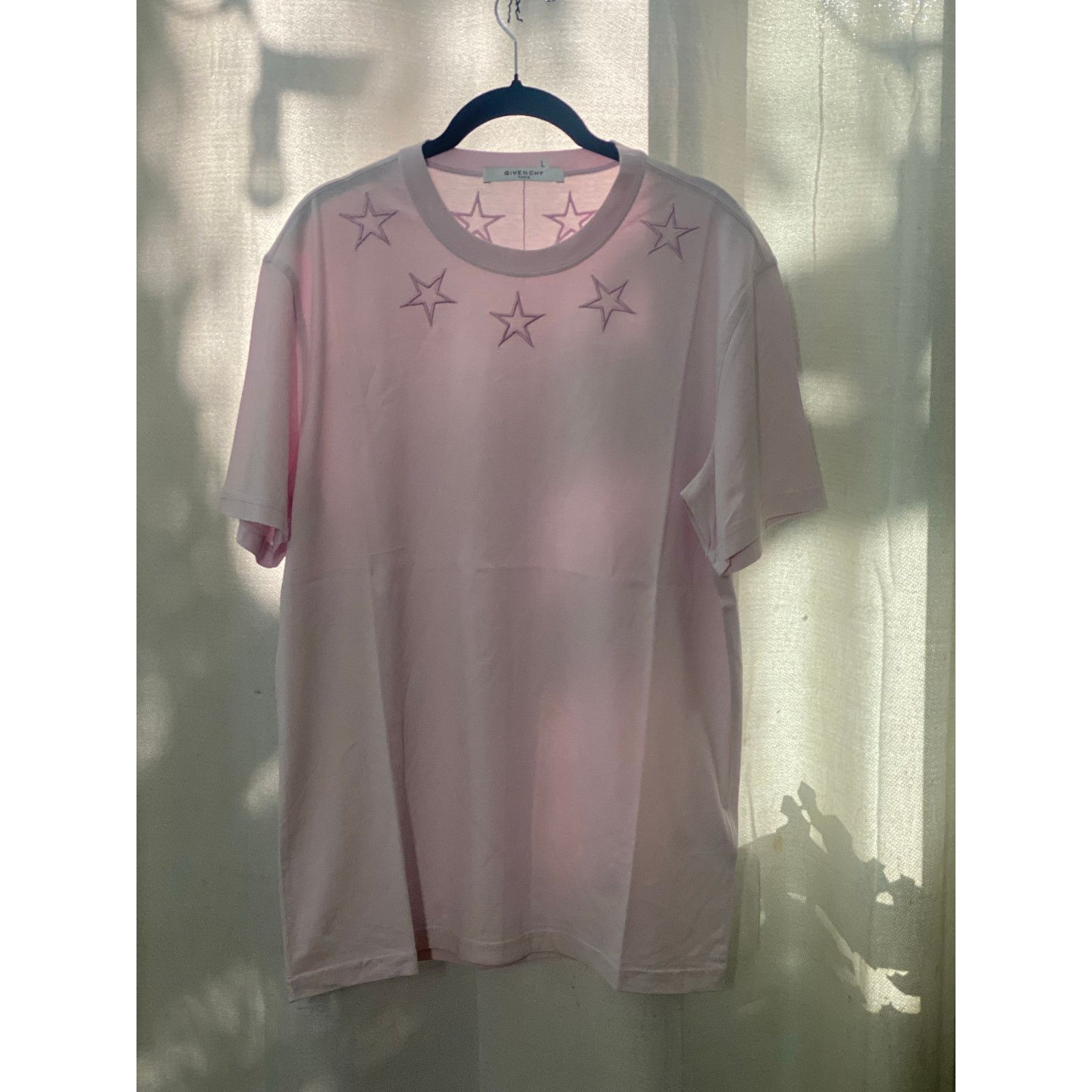 Givenchy Givenchy Star Embroidered Neck Tee m L Size US L / EU 52-54 / 3 - 1 Thumbnail