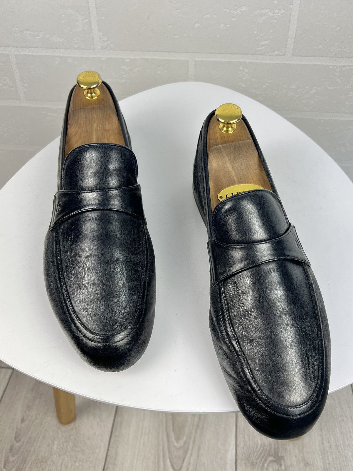 Gucci GUCCI Loafers Nappa Leather Soft Shoes GG Embossed Logo Mens Size US 7.5 / EU 40-41 - 3 Thumbnail