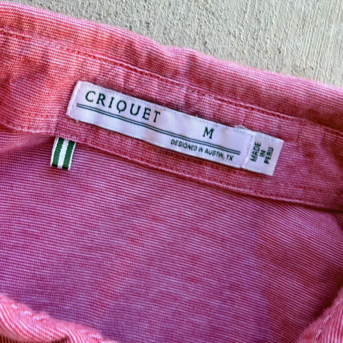 Criquet Criquet Polo Shirt Men Size Medium Pima Cotton Pink Size US M / EU 48-50 / 2 - 4 Thumbnail