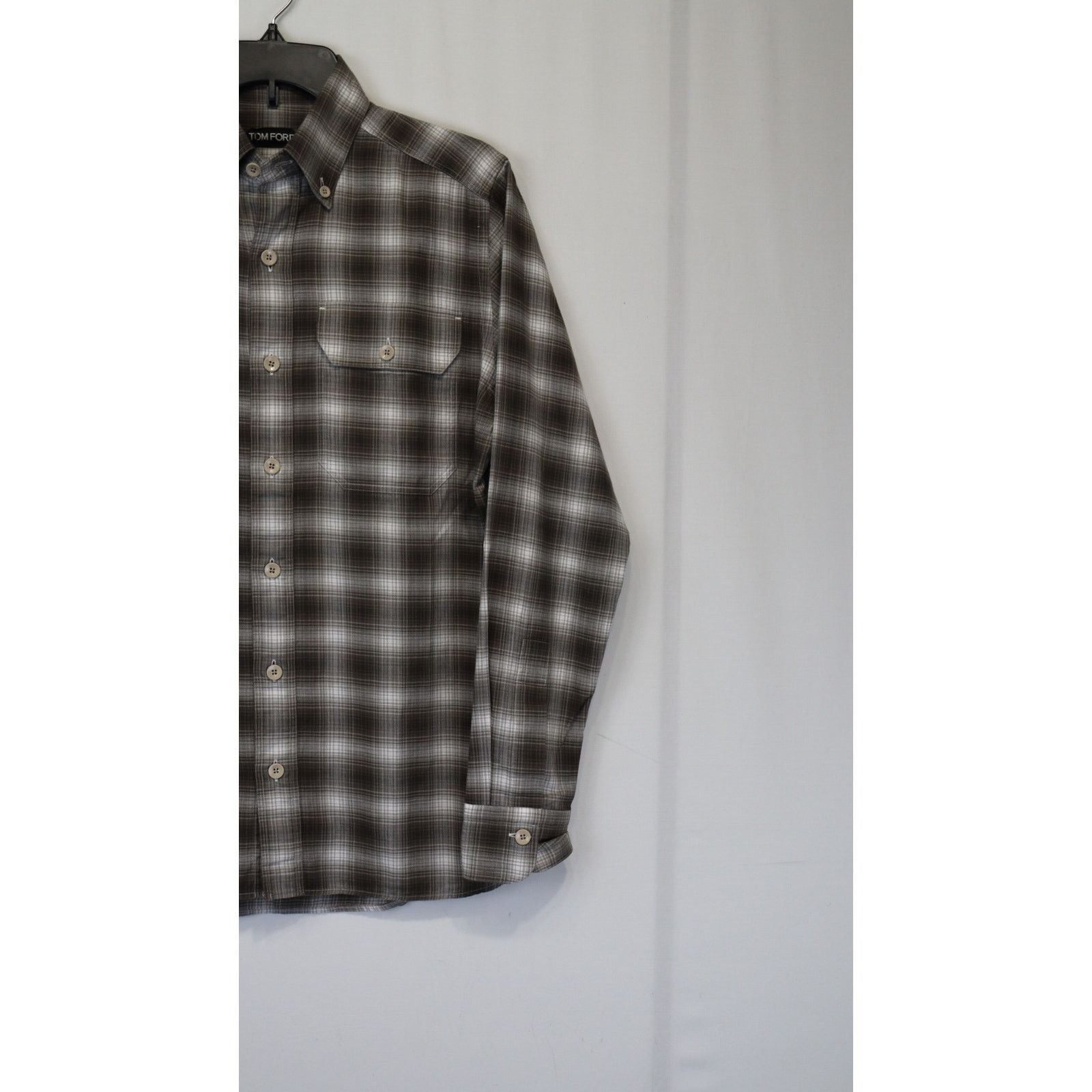 Tom Ford o1rshd1 Checked Button Up Shirt in Multicolor Size US S / EU 44-46 / 1 - 3 Thumbnail