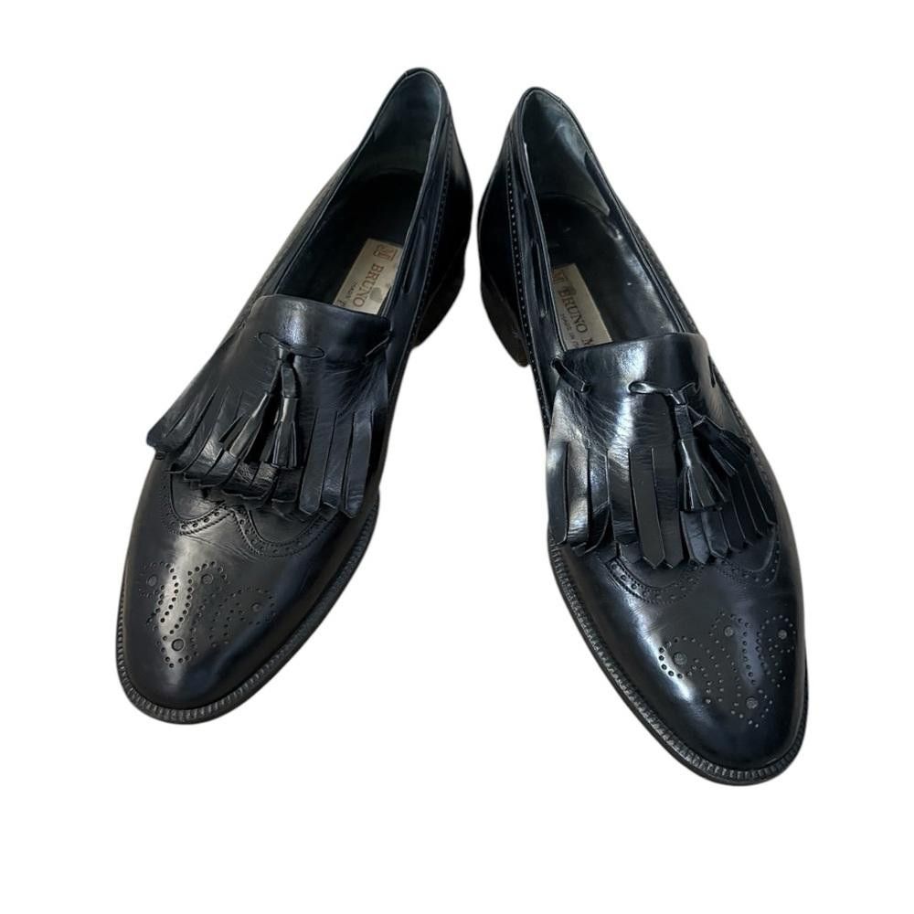 Bruno Magli Bruno Magli Leather Wingtip Tassel Classic Loafers Size US 9.5 / EU 42-43 - 1 Thumbnail
