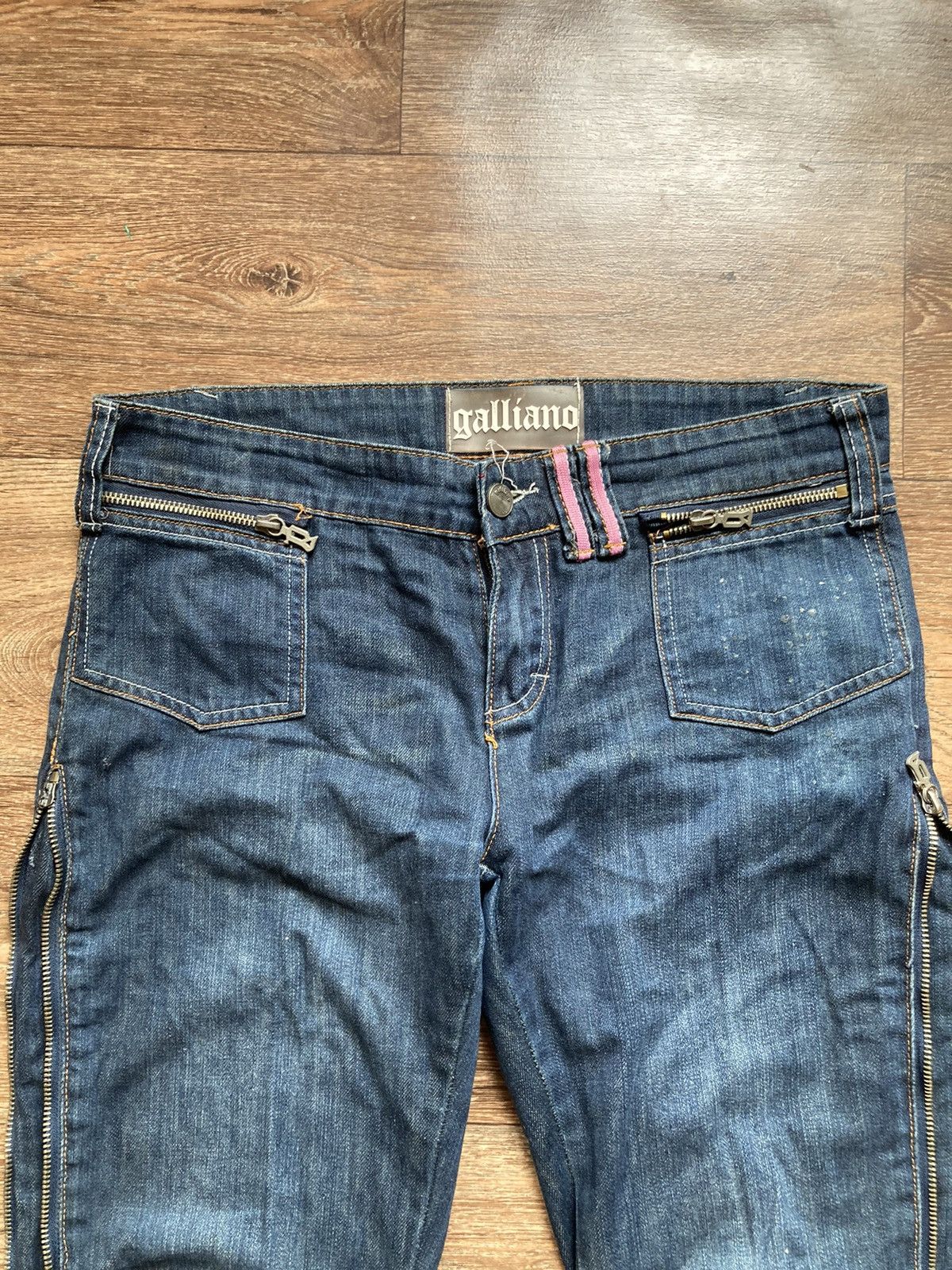Hysteric Glamour × John Galliano × Vintage Avant Garde Galliano Y2K jeans made in Italy Size 28" / US 6 / IT 42 - 2 Thumbnail