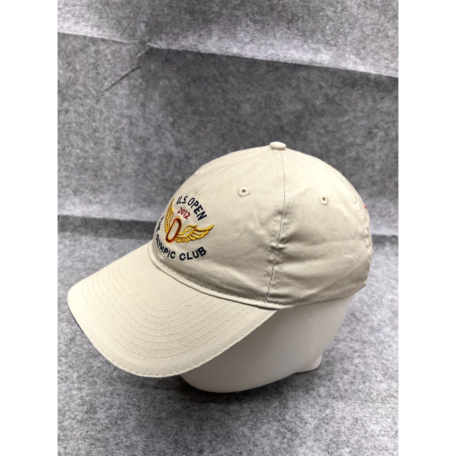 Vintage USGA Hat Cap Strap Back Adult One Size Ivory Cotton 2012 US Open The Olympic Club Size ONE SIZE - 4 Thumbnail