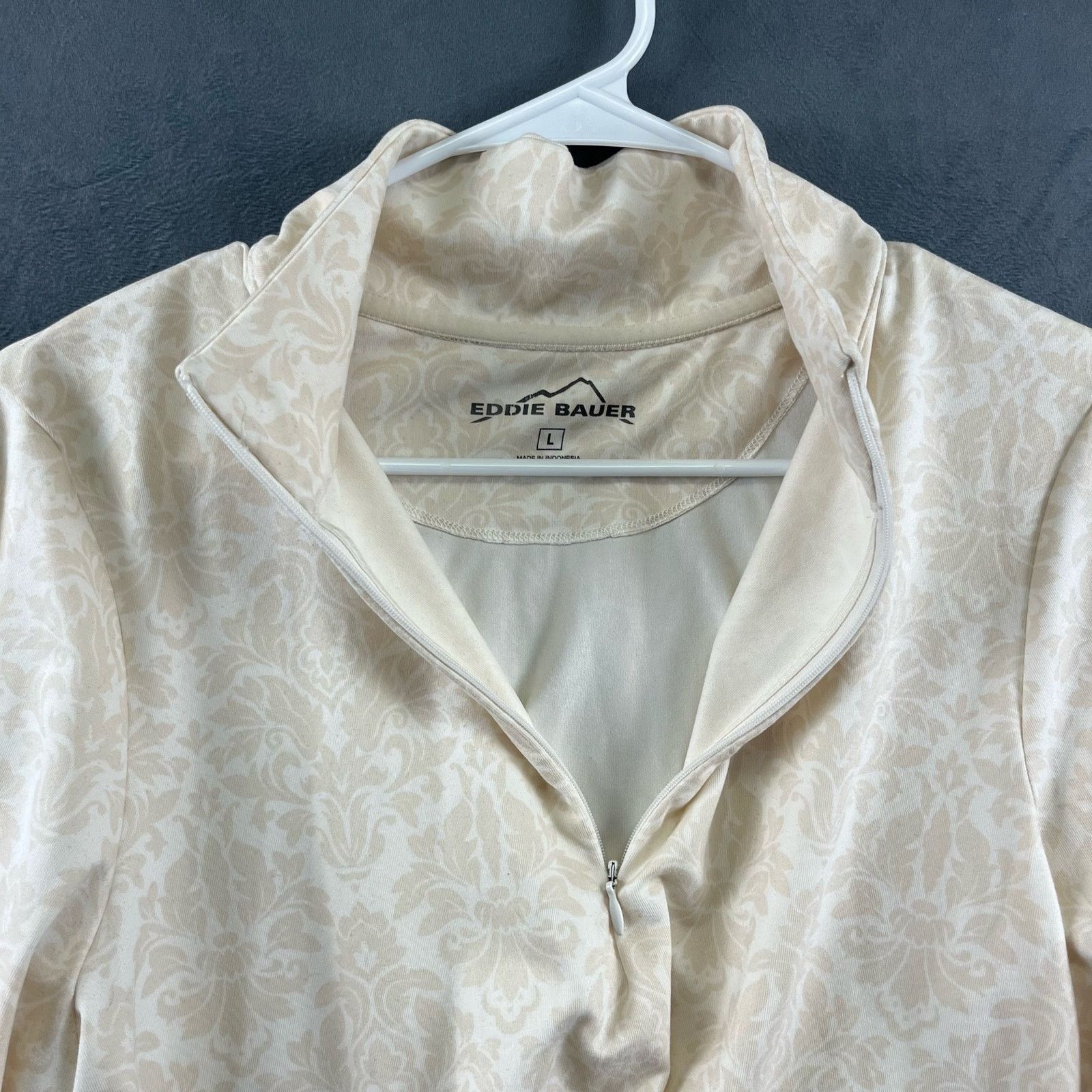 Eddie Bauer Eddie Bauer Jacket Large 1/4 Zip Mock Neck Spandex Stretch Size L / US 10 / IT 46 - 6 Thumbnail