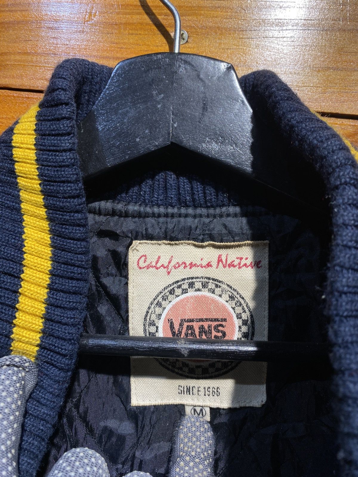 Vans Vintage Vans California Native Varsity Jacket – Navy & Grey Size US M / EU 48-50 / 2 - 10 Thumbnail