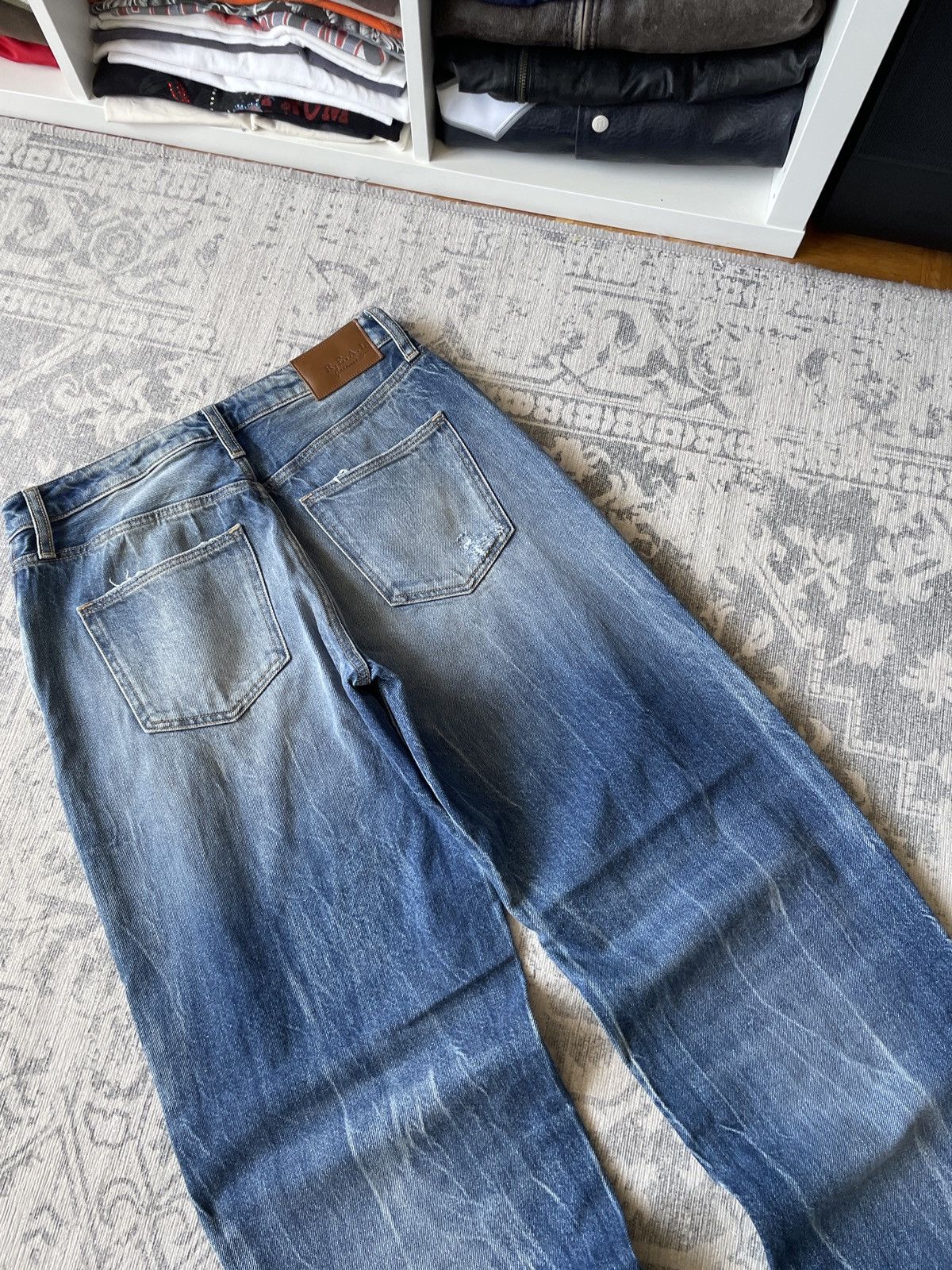 Vintage Vintage Baggy Jeans Faded Mud Washed Avant Garde Japanese Size US 32 / EU 48 - 13 Thumbnail