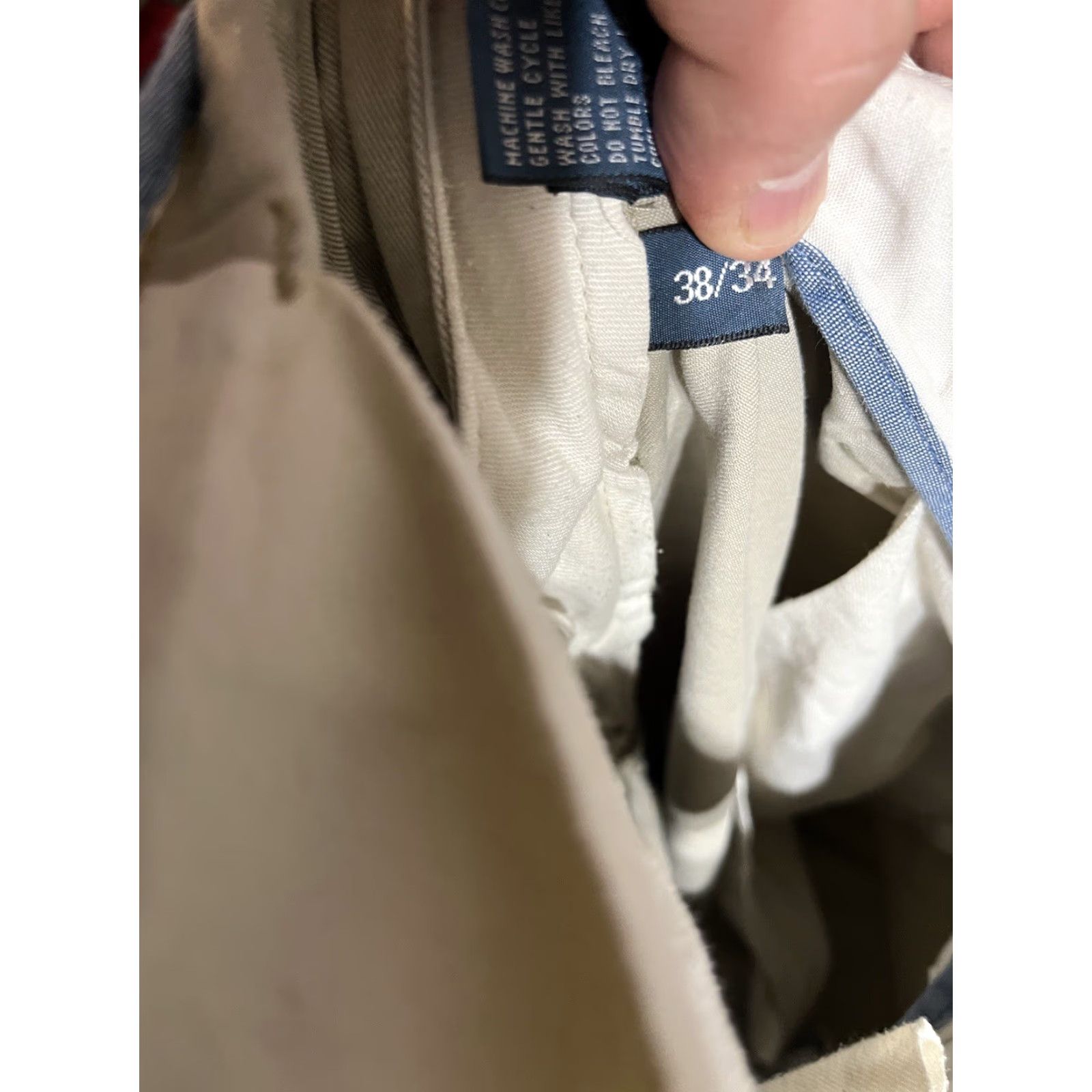 Polo Ralph Lauren Polo Ralph Lauren Pants Chino Twill 38x32 Classic Fit Cotton Mens Beige Size US M / EU 48-50 / 2 - 7 Thumbnail