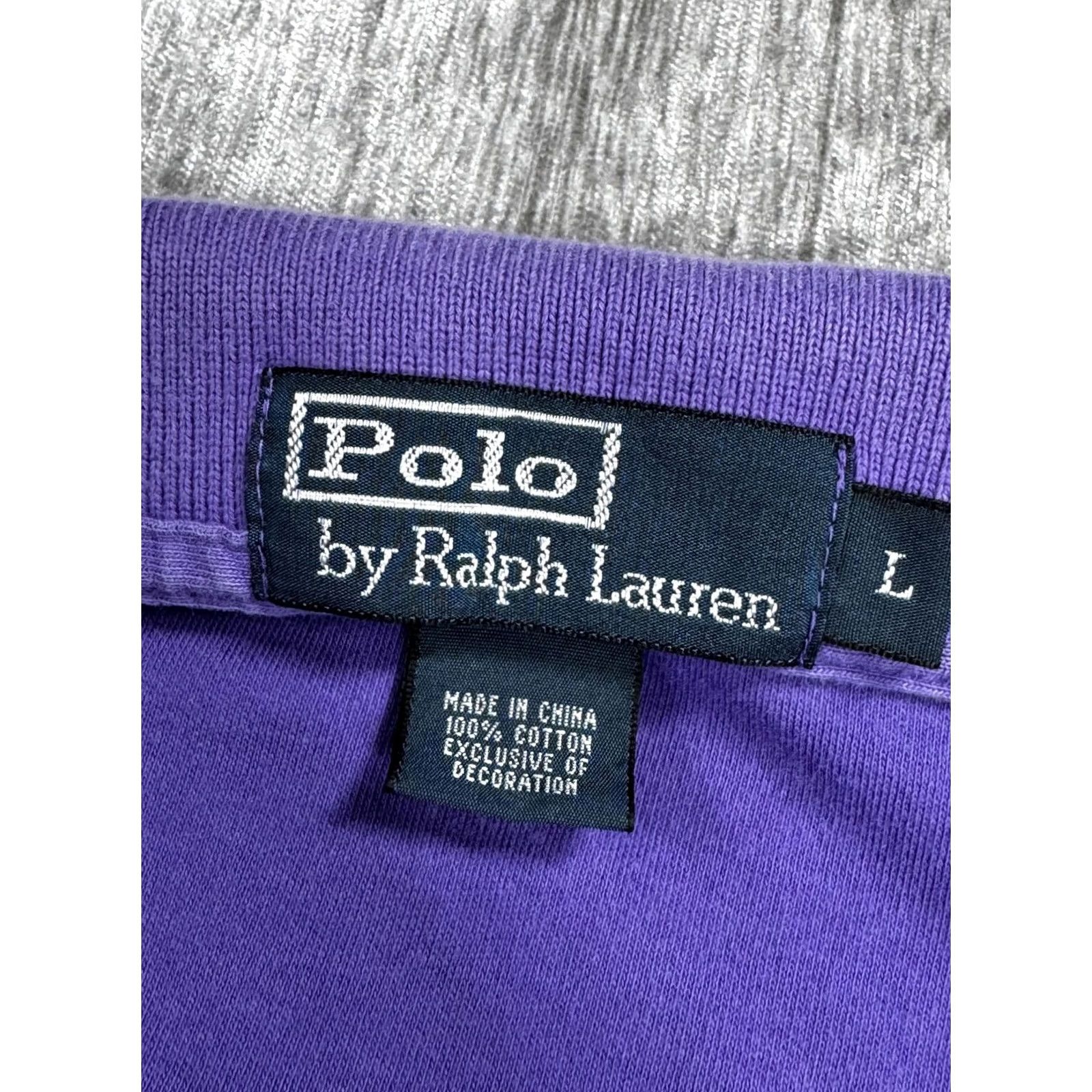 Polo Ralph Lauren Polo by Ralph Lauren Polo Shirt Mens L Purple Cotton Pony Logo Casual Size US L / EU 52-54 / 3 - 4 Thumbnail