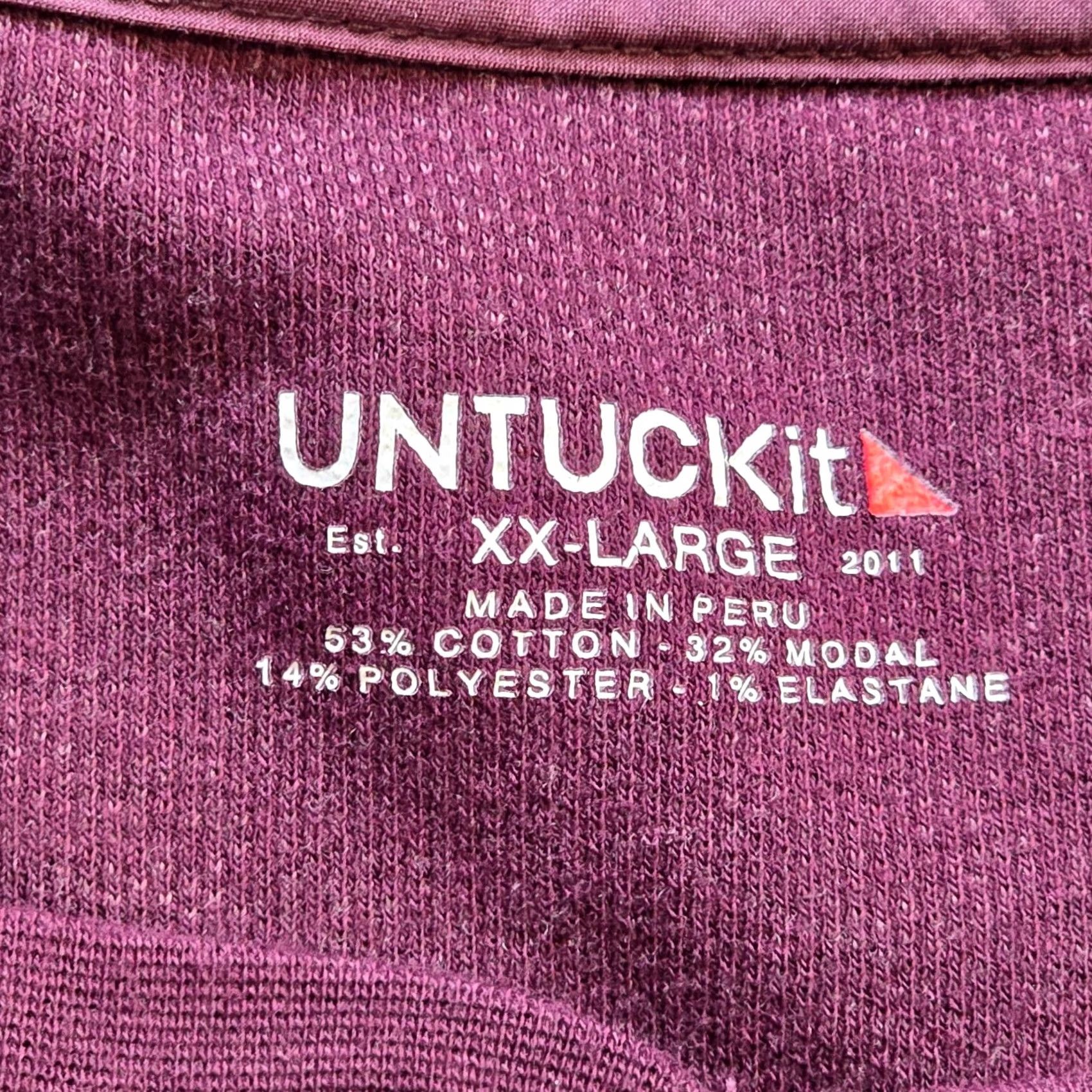 UNTUCKit UNTUCKit Shirt Men XXL Purple Henley Thermal Long Sleeve Casual Button Size US XXL / EU 58 / 5 - 3 Thumbnail