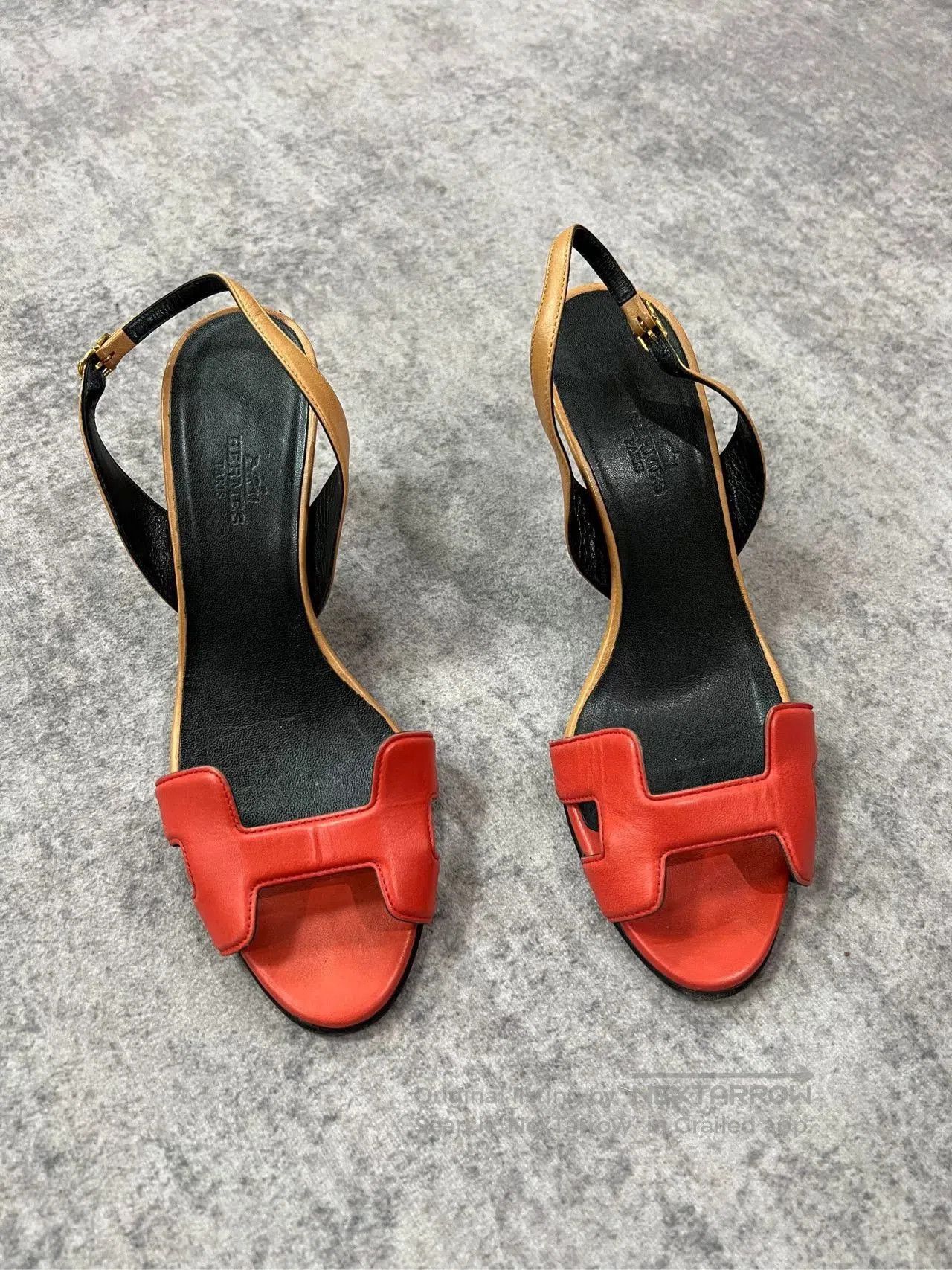 Hermes Hermes Peep-Toe High Heels. Size US 5.5 / IT 35.5 - 1 Thumbnail