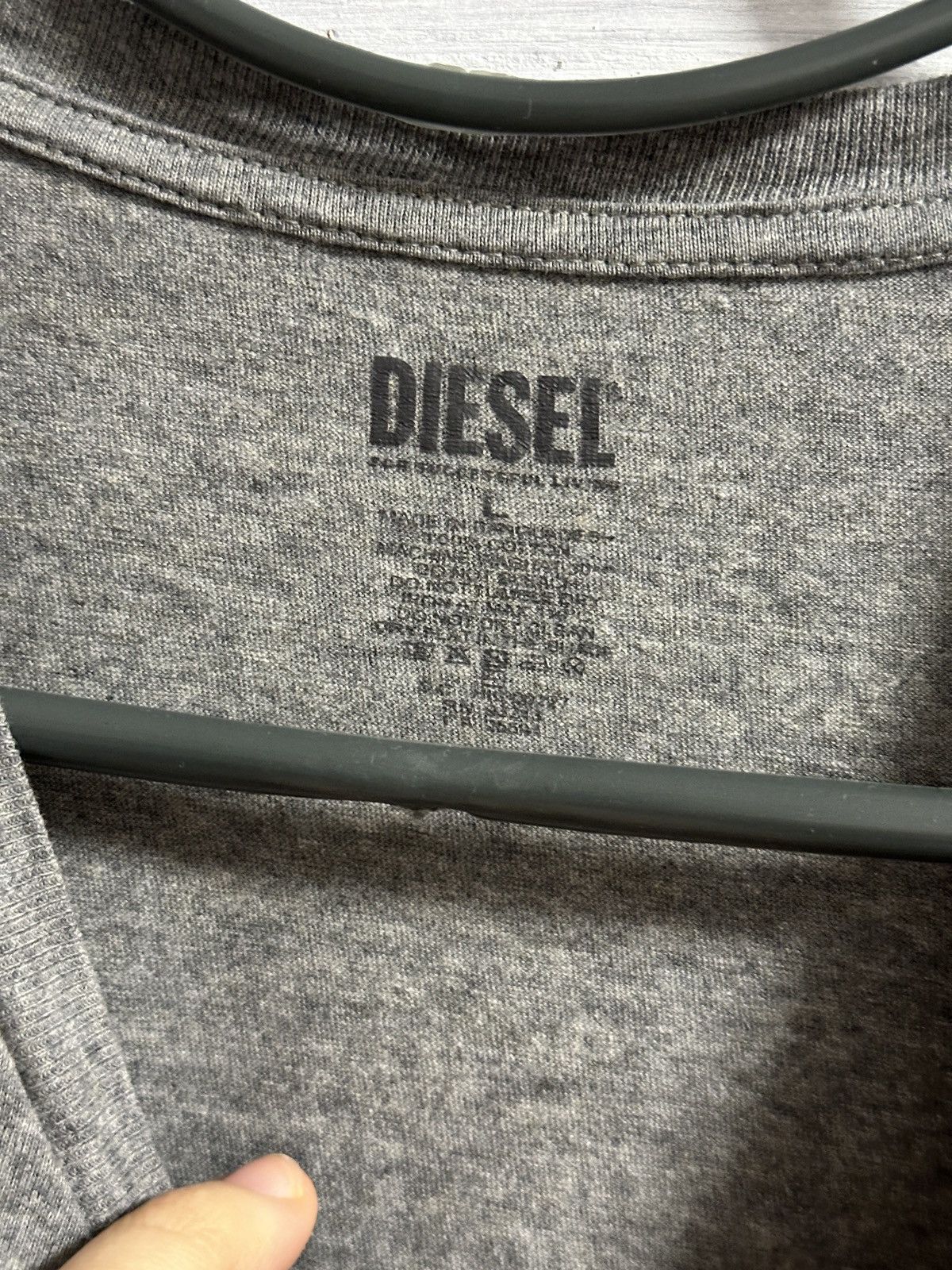 Diesel T-Shirt Diesel Small Logo Basic Luxury . Size US M / EU 48-50 / 2 - 6 Thumbnail
