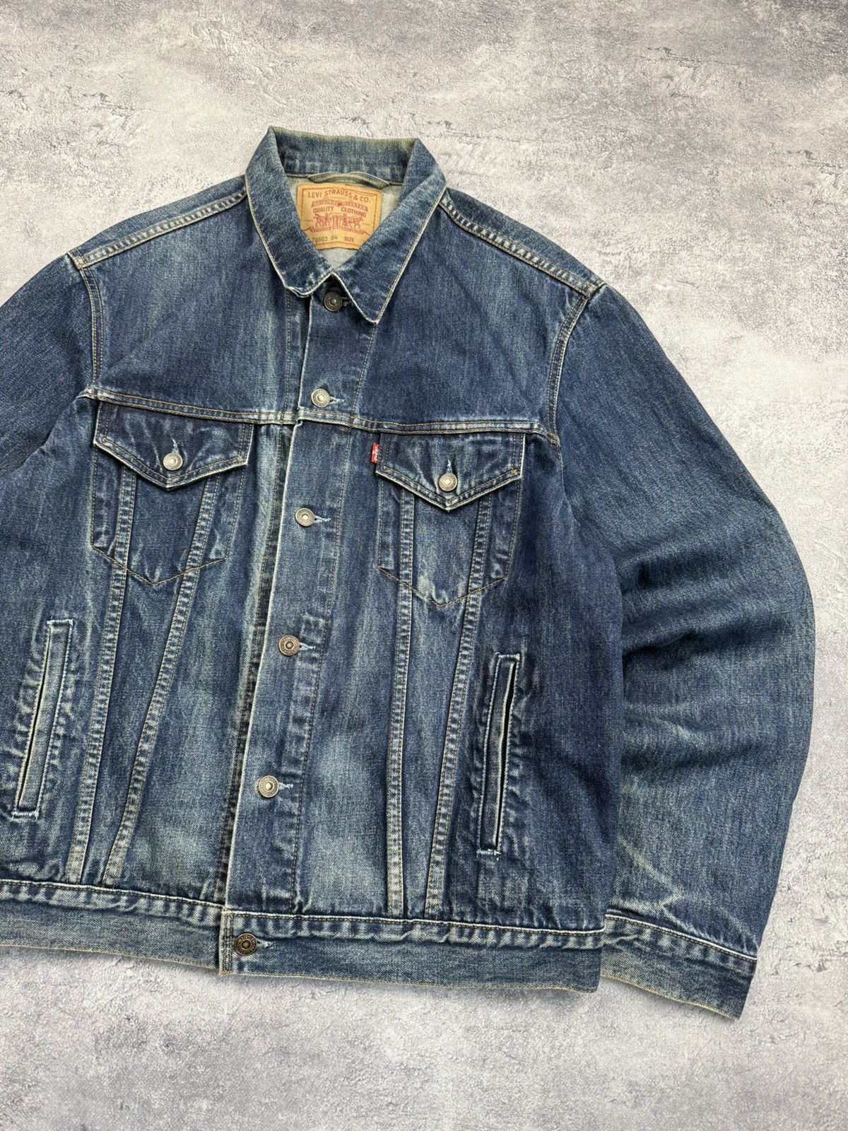 Levi's Vintage 90’s Levi’s Denim Trucker Jacket 70503 04 Size US XL / EU 56 / 4 - 5 Thumbnail