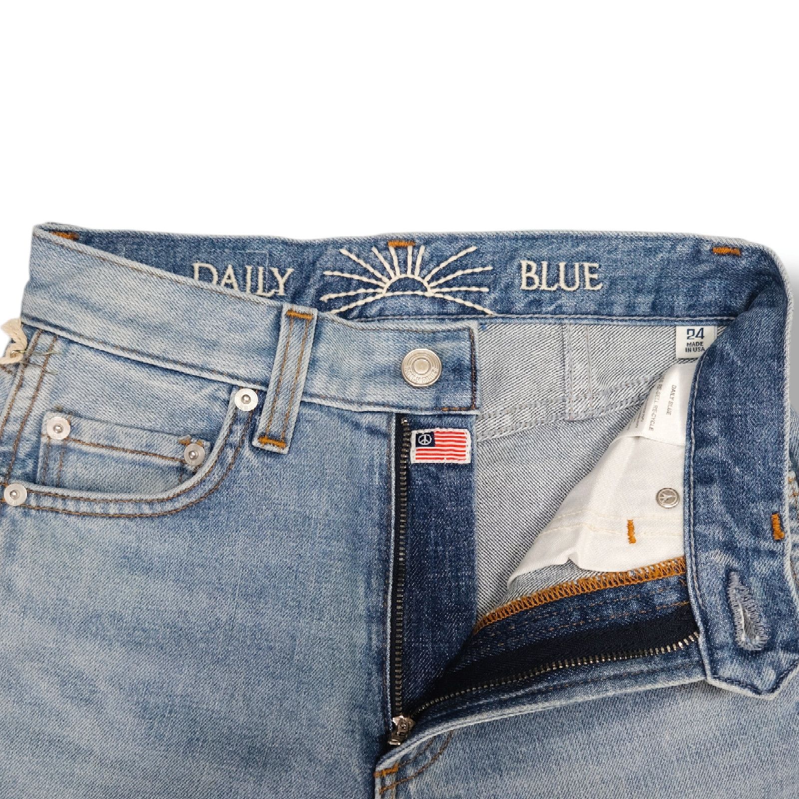 AG Adriano Goldschmied NWT Daily Blue Adriano Goldschmied Burn Straight Jean Sz. 24 Size 24" / US 00 / IT 34 - 7 Thumbnail