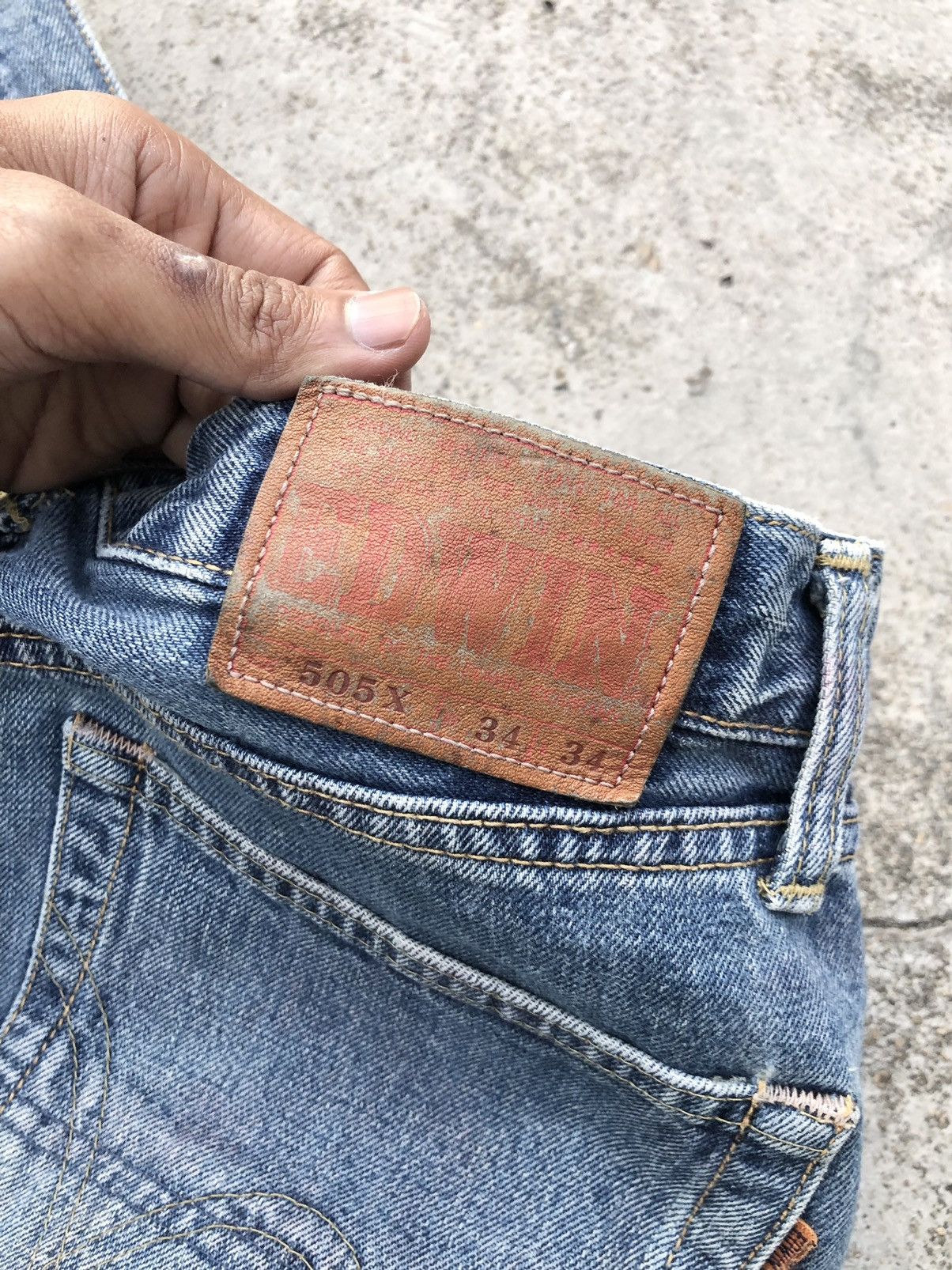 Edwin WIDE LEG SELVEDGE EDWIN PAINTED DENIM Size US 34 / EU 50 - 3 Thumbnail