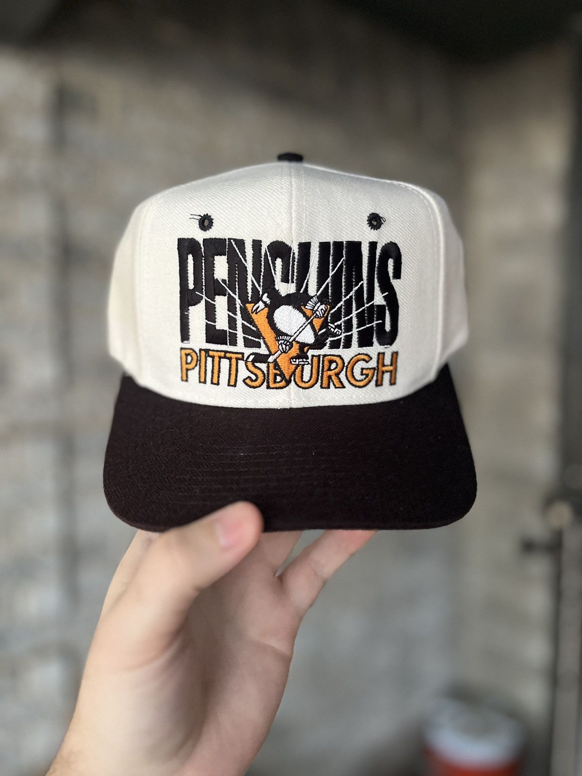 Sports Specialties × Vintage Vintage NHL Pittsburgh Penguins Wool SnapBack Hat Size ONE SIZE - 1 Thumbnail