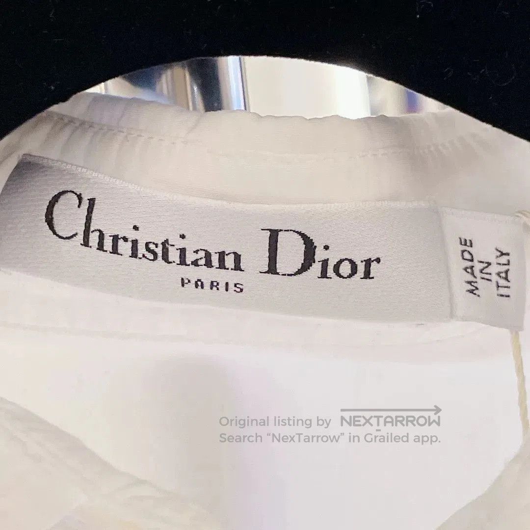 Dior christian dior embroidery white loose shirt. Size US M / EU 48-50 / 2 - 7 Thumbnail