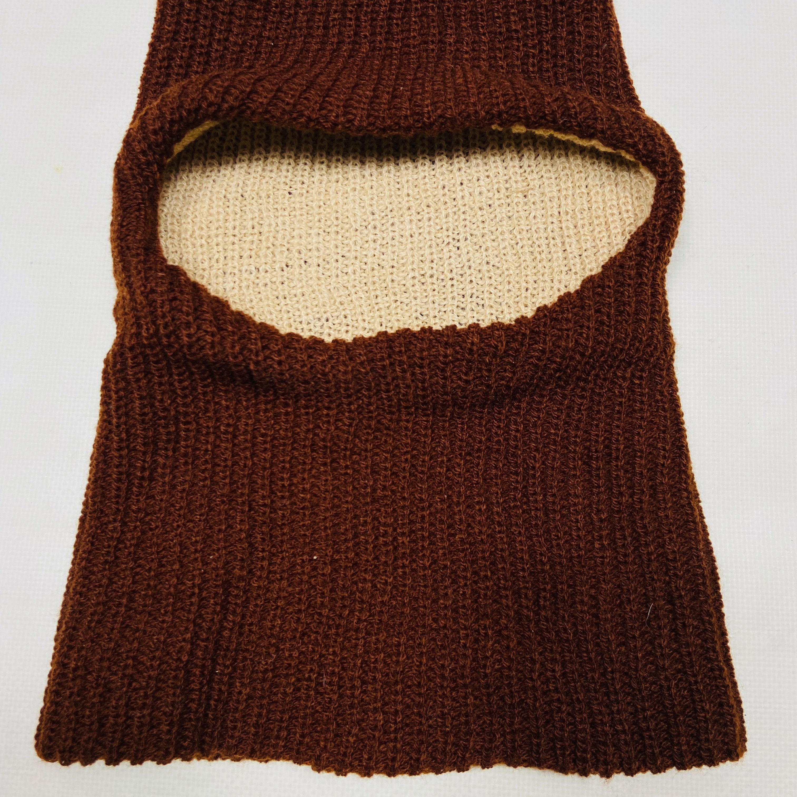 Vintage REVERSIBLE RARE VINTAGE KNITTED WOOL BALACLAVA MASK - № 4136 Size ONE SIZE - 5 Thumbnail