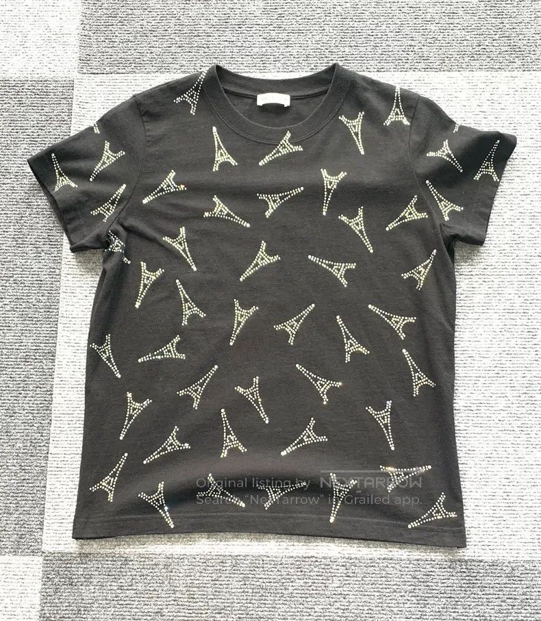 Balenciaga Balenciaga Black Short-Sleeve Round Neck T-Shirt with Full Size US S / EU 44-46 / 1 - 1 Thumbnail