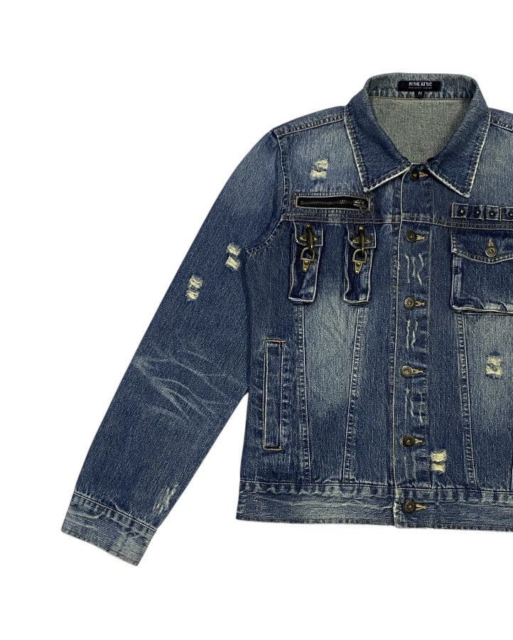 In The Attic In The Attic Cyberpunk Ripped Distressed Denim Jacket Size US M / EU 48-50 / 2 - 7 Thumbnail