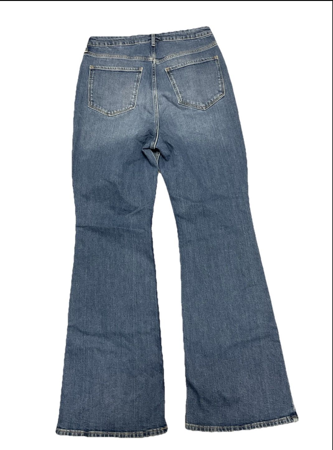 Old Navy Old Navy High Rise Flare Jeans Women Size 12 Blue Denim Y2K Size 34" / US 12 / IT 48 - 2 Thumbnail