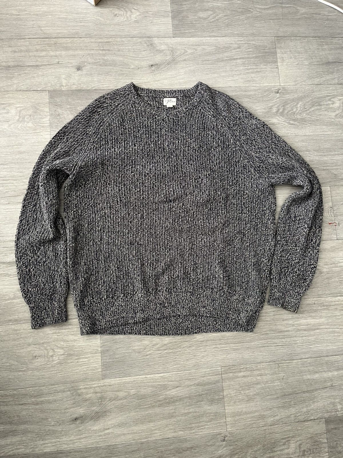 J.Crew Grey-Blue Knit Sweater Size US XL / EU 56 / 4 - 1 Thumbnail