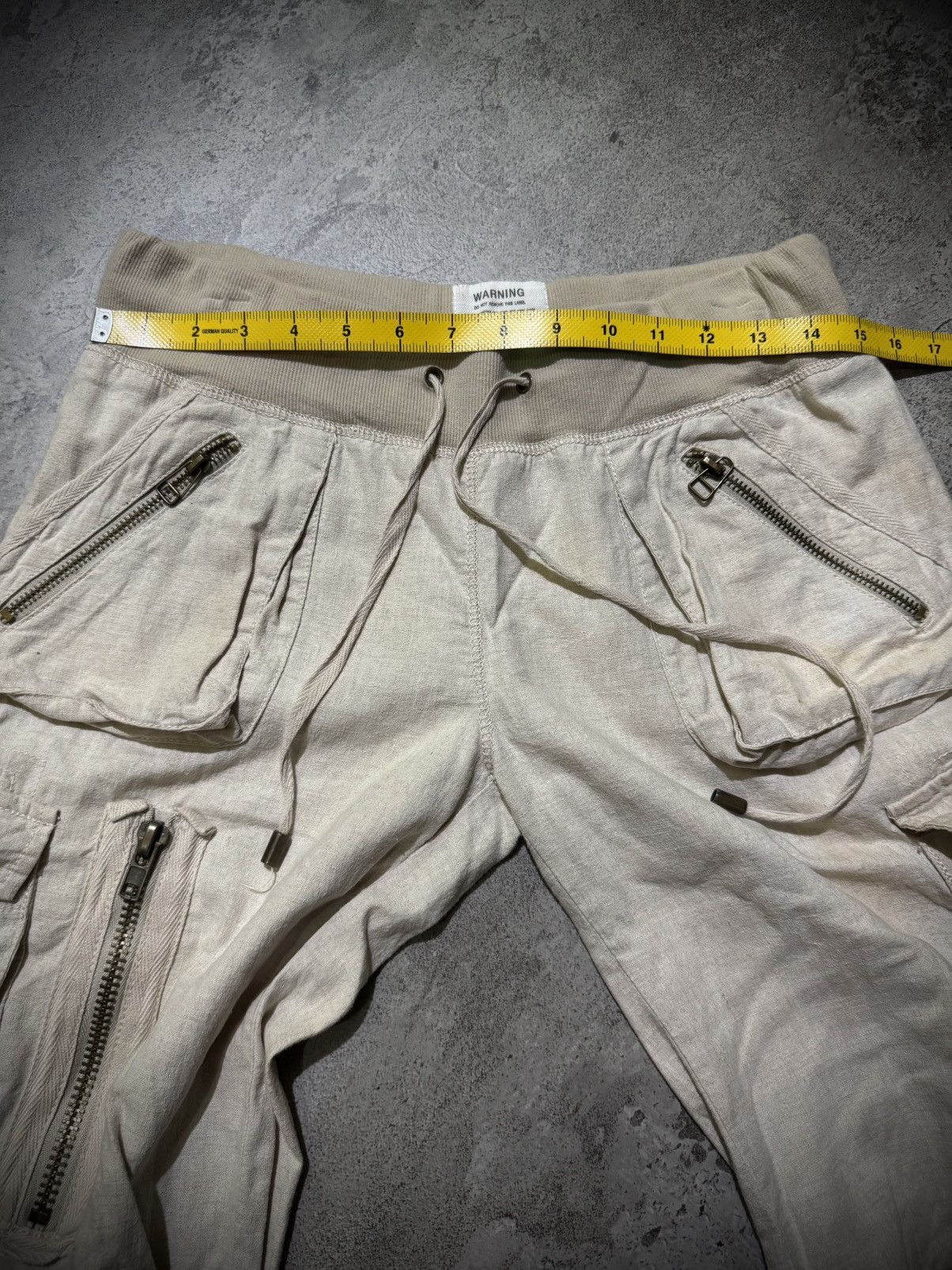 GOA G.O.A LINEN CARGO SHORT PANTS Size US 30 / EU 46 - 11 Thumbnail