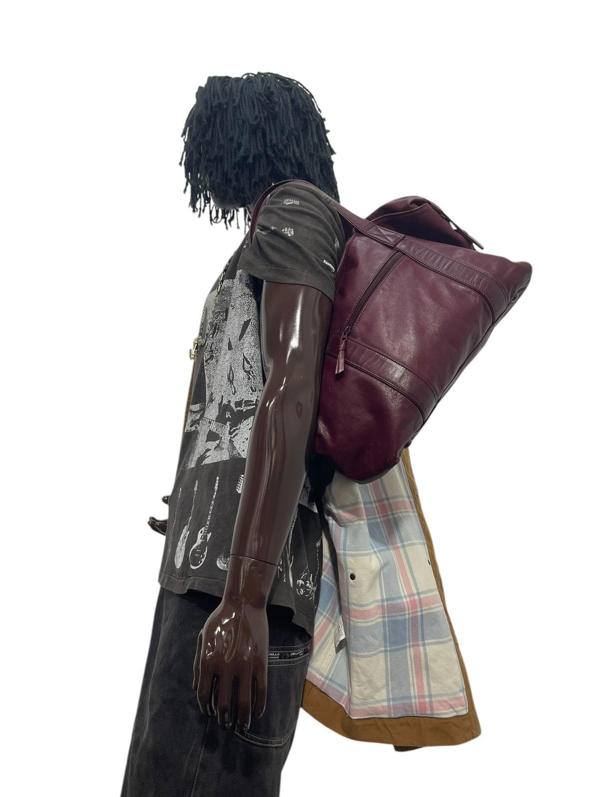 Genuine Leather Full Leather Vtg Maruem Japan Duffle Bag 1🟩8 Size ONE SIZE - 1 Thumbnail
